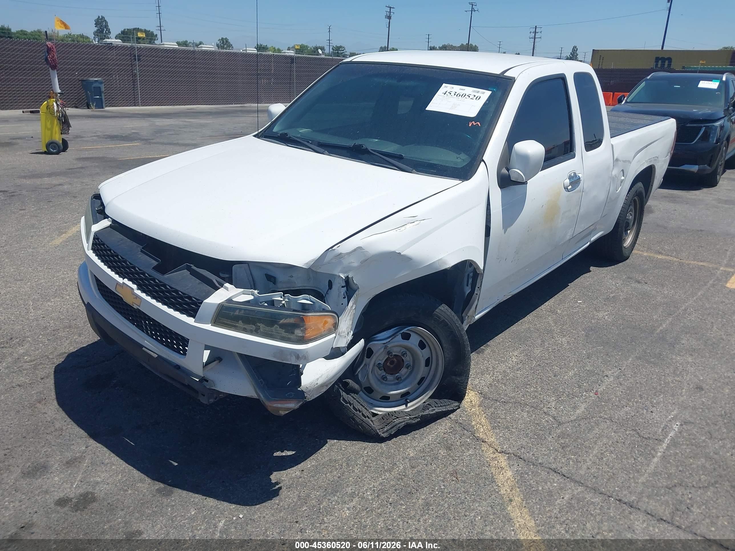 2012 Chevrolet Colorado Work Truck White vin: 1GCESBFE1C8170534