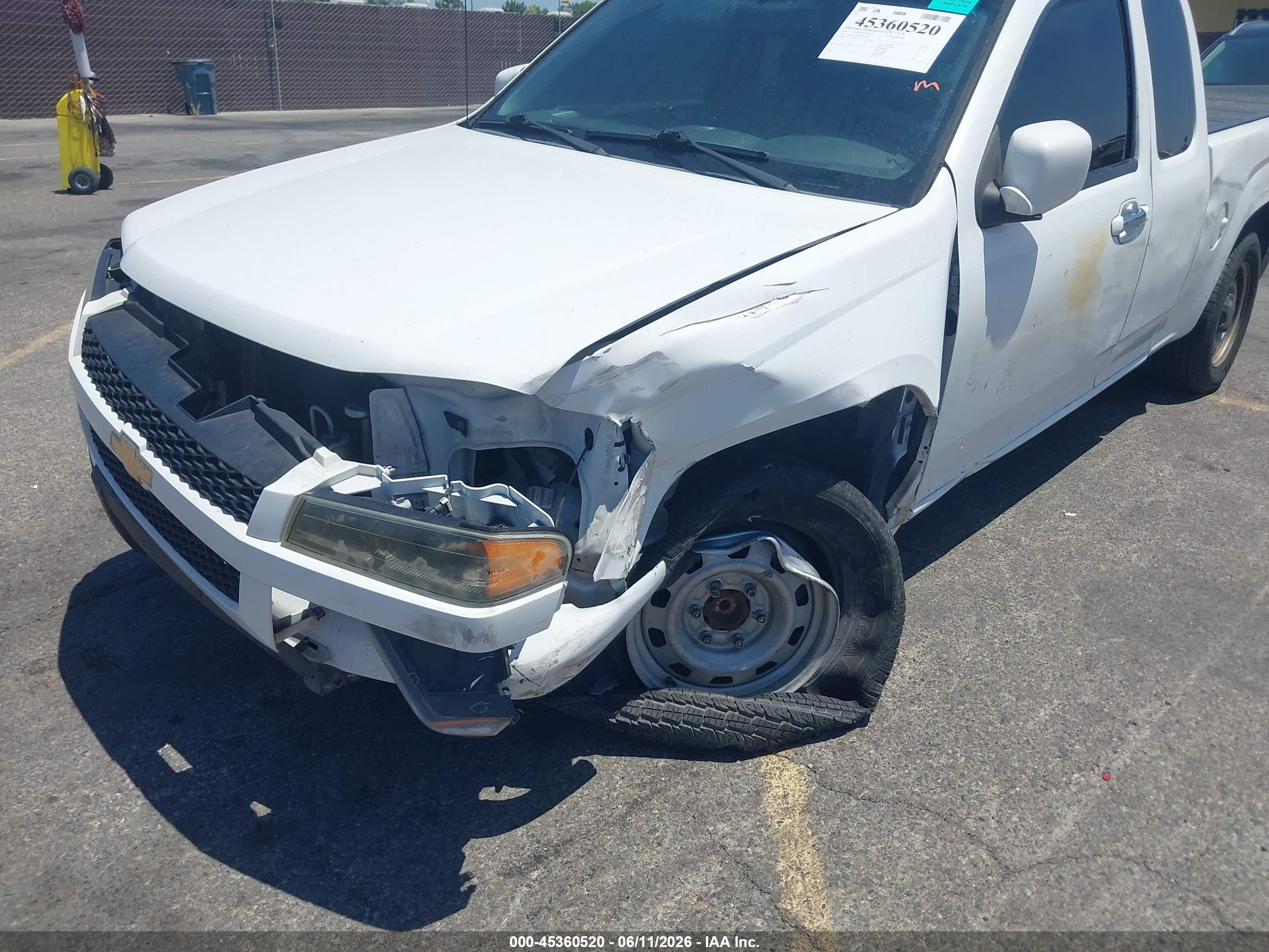 2012 Chevrolet Colorado Work Truck White vin: 1GCESBFE1C8170534