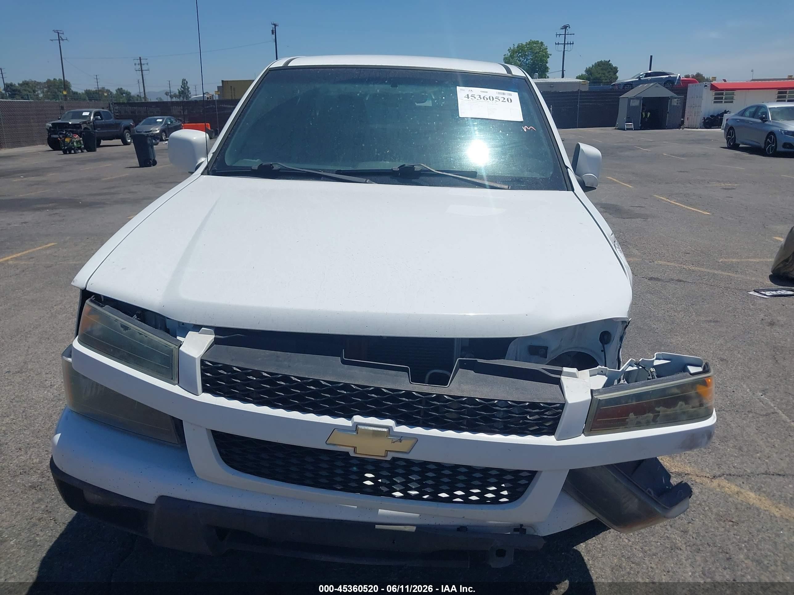 2012 Chevrolet Colorado Work Truck White vin: 1GCESBFE1C8170534