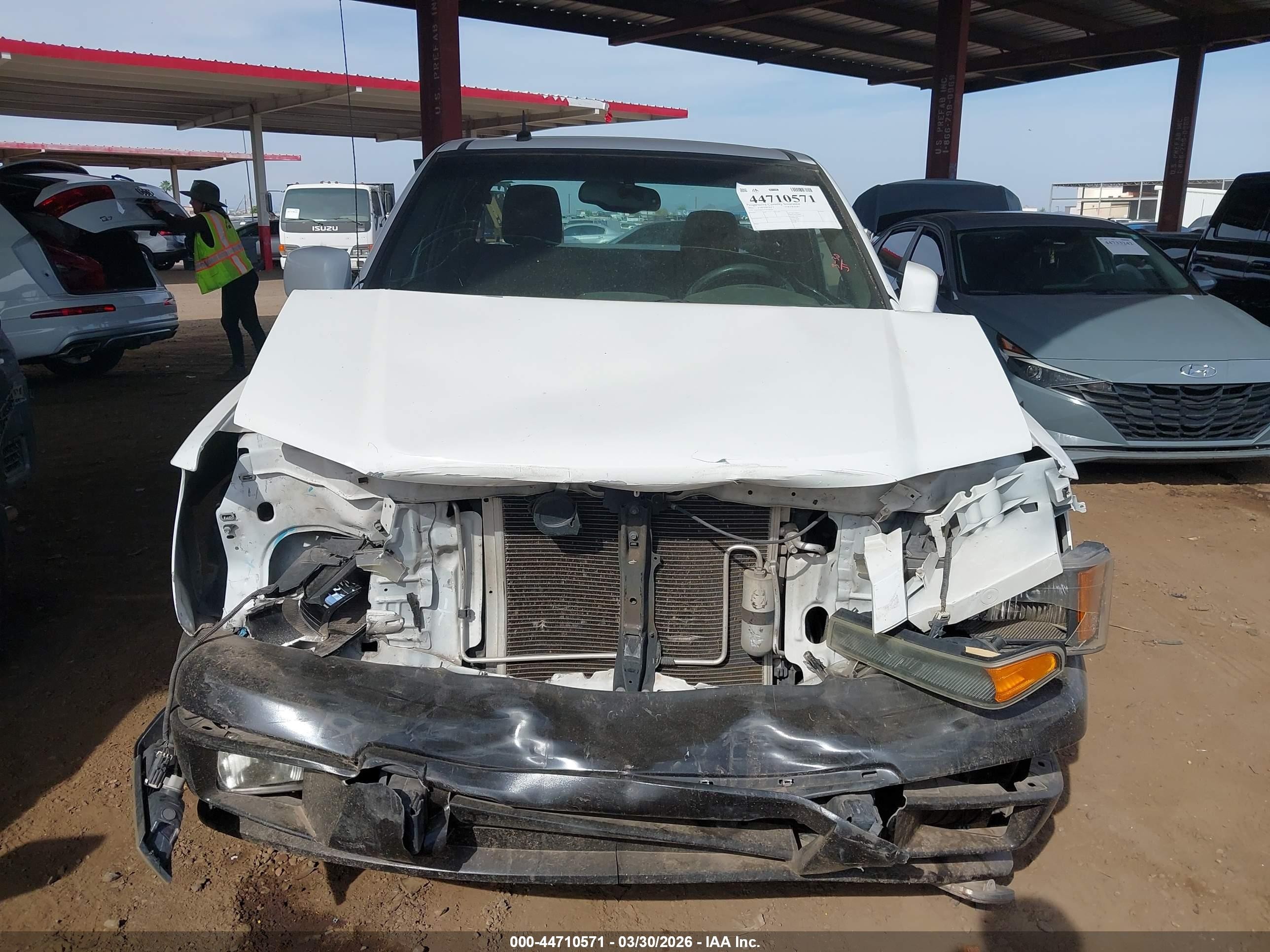 2012 Chevrolet Colorado Work Truck White vin: 1GCESBFE2C8139759