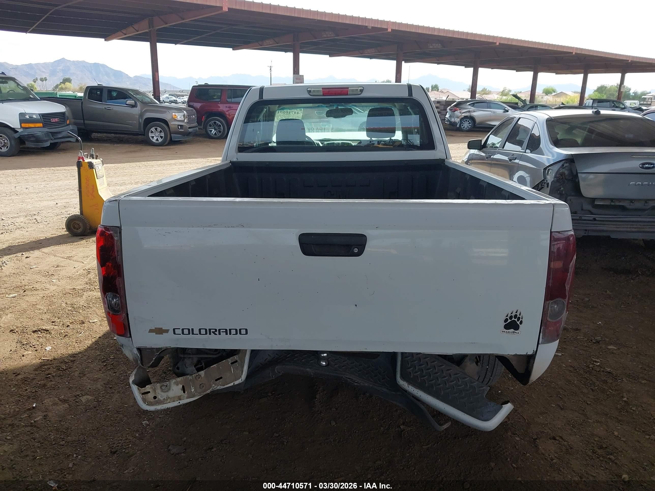 2012 Chevrolet Colorado Work Truck White vin: 1GCESBFE2C8139759