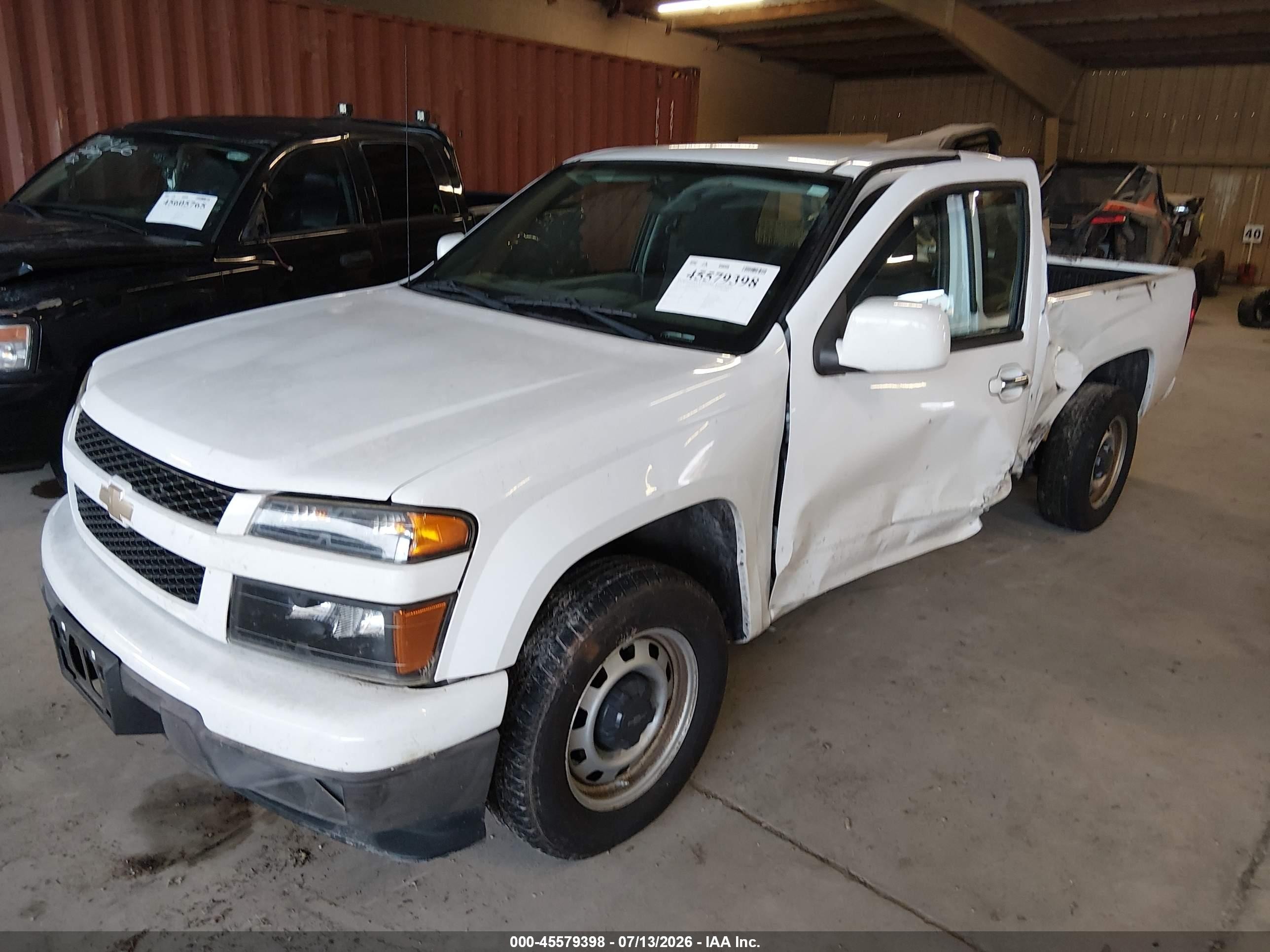 2012 Chevrolet Colorado Work Truck White vin: 1GCESBFE2C8170042
