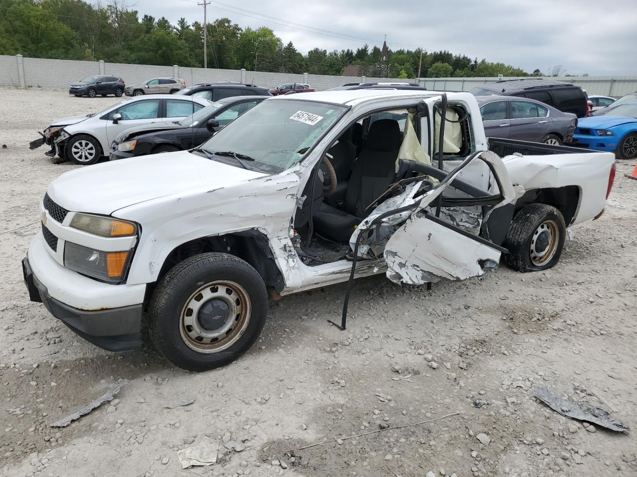 2011 Chevrolet Colorado White vin: 1GCESBFE7B8127766