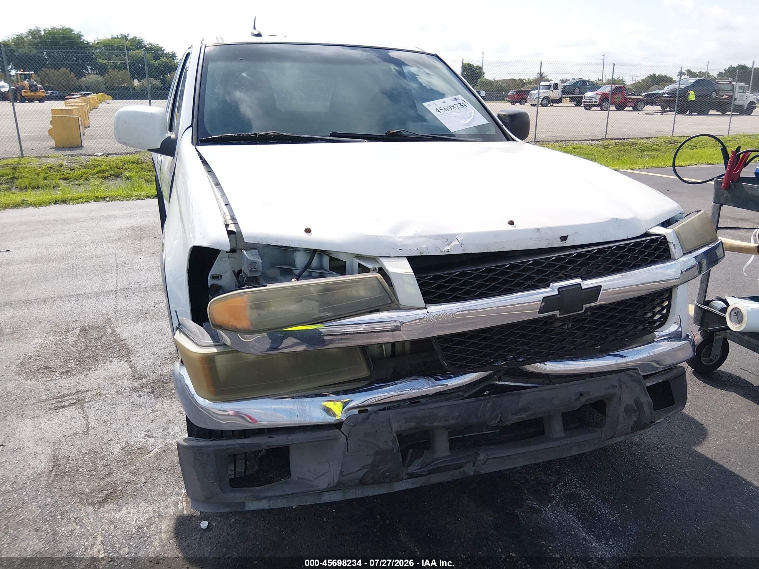 2010 Chevrolet Colorado 1lt White vin: 1GCESCD90A8121169
