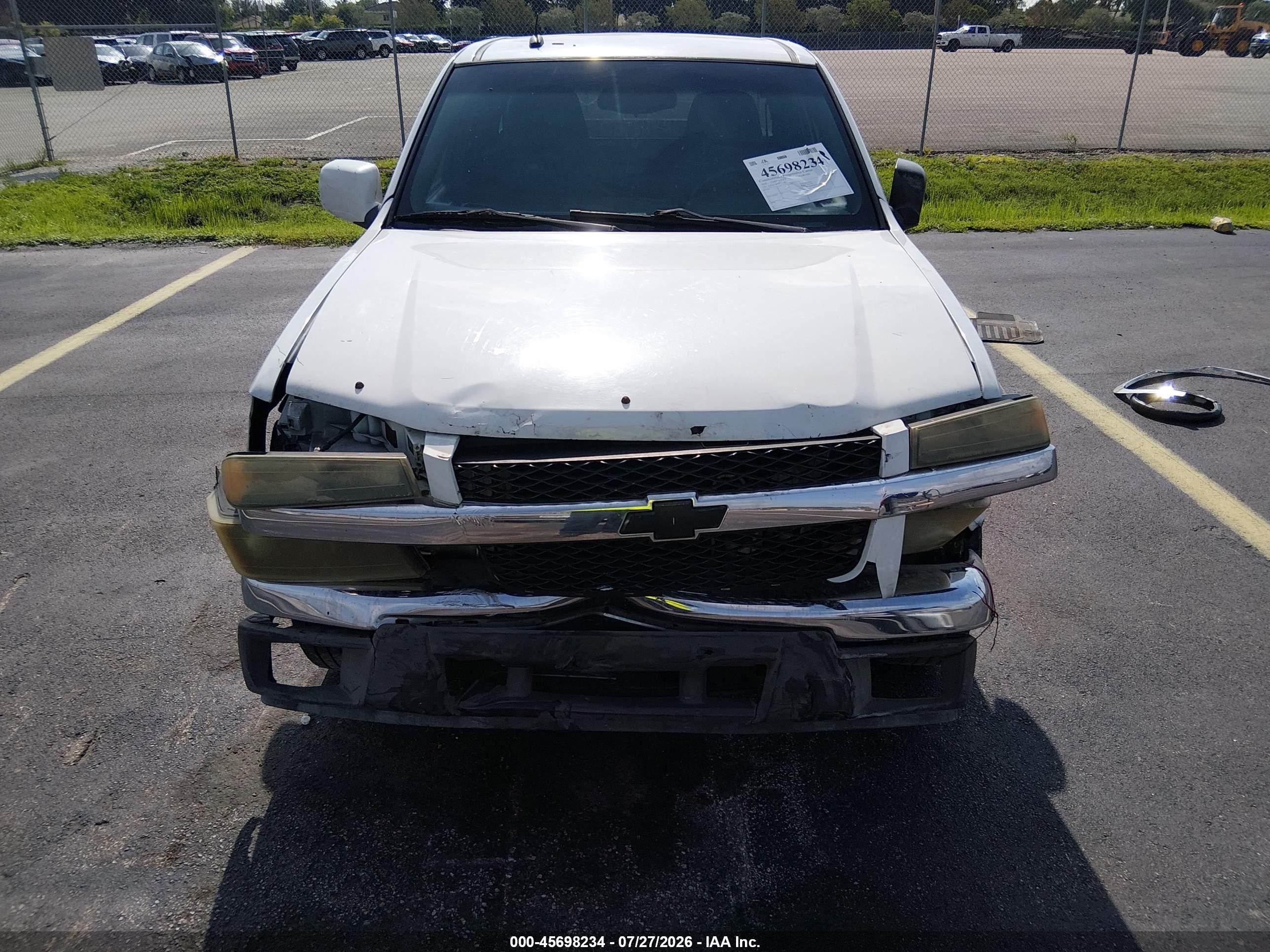 2010 Chevrolet Colorado 1lt White vin: 1GCESCD90A8121169