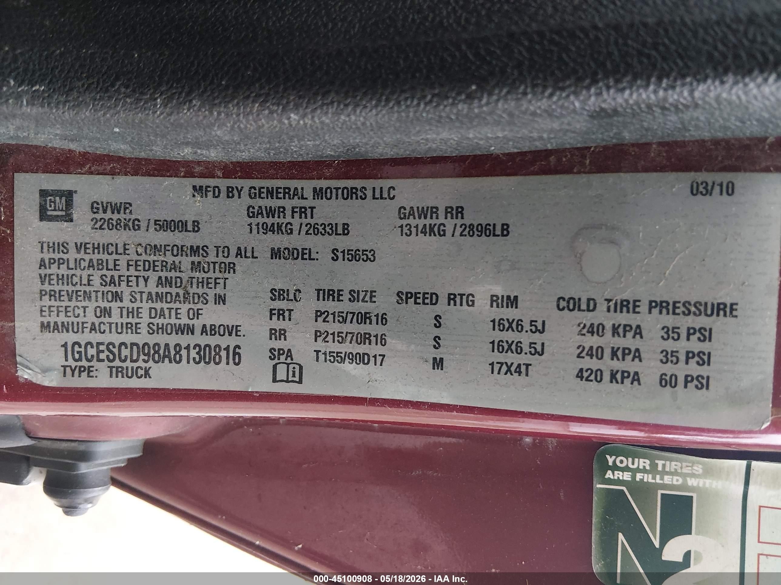 2010 Chevrolet Colorado 1lt Red vin: 1GCESCD98A8130816