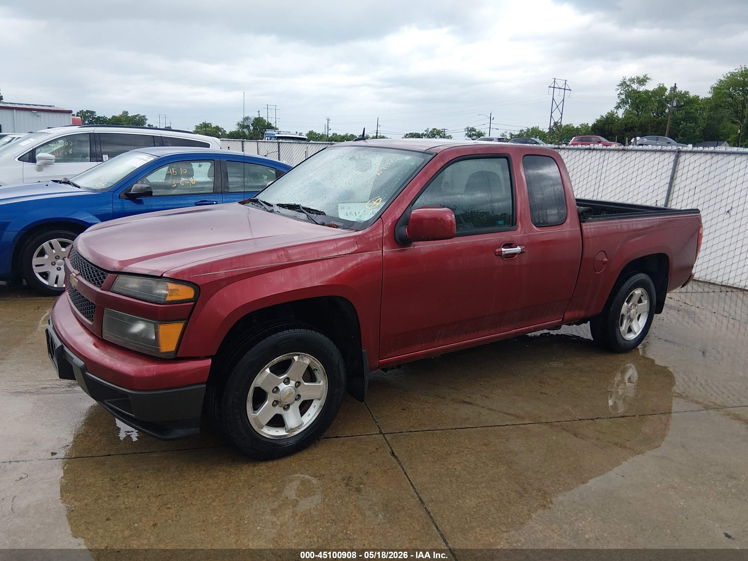 2010 Chevrolet Colorado 1lt Red vin: 1GCESCD98A8130816