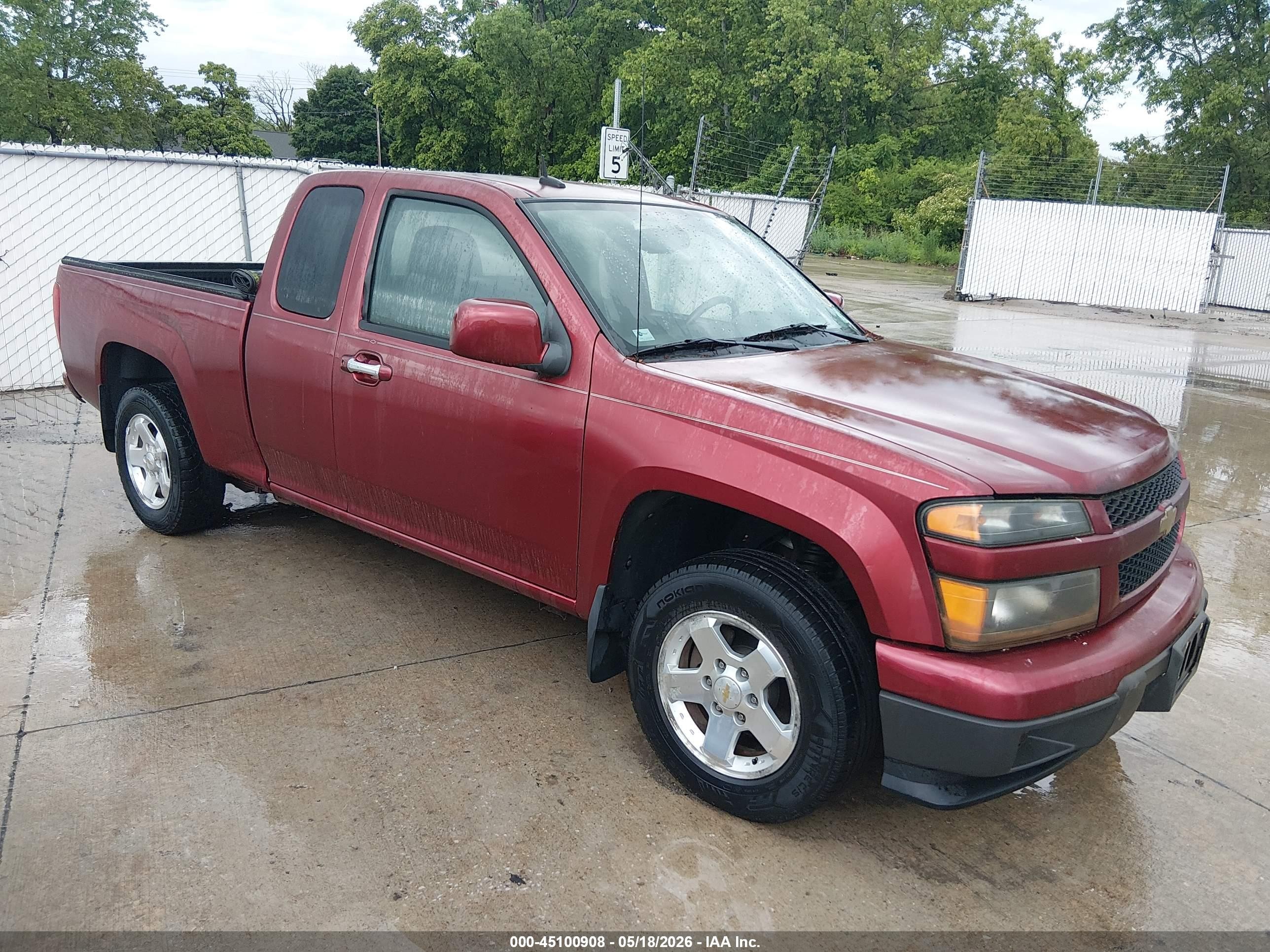 2010 Chevrolet Colorado 1lt Red vin: 1GCESCD98A8130816