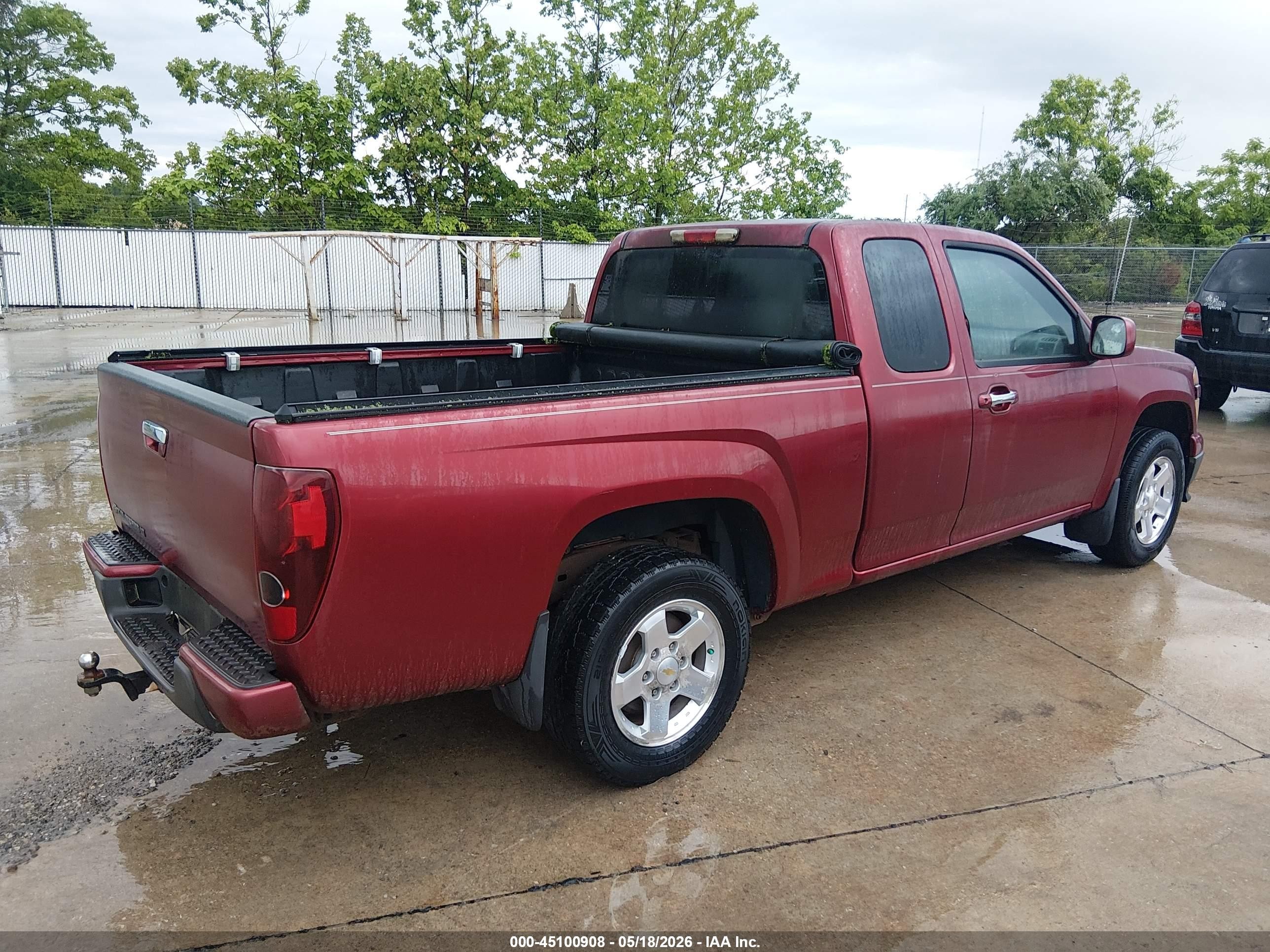 2010 Chevrolet Colorado 1lt Red vin: 1GCESCD98A8130816