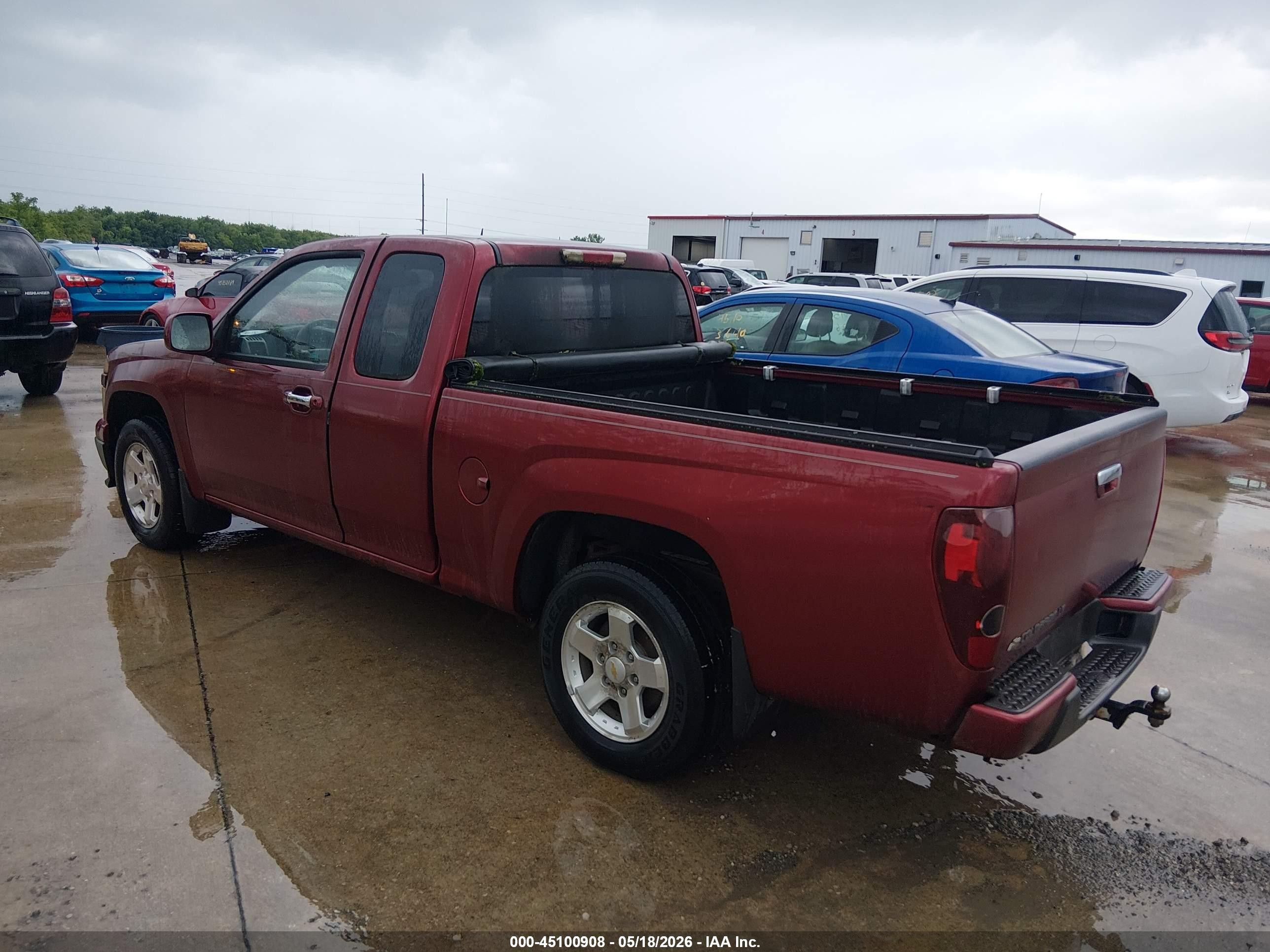 2010 Chevrolet Colorado 1lt Red vin: 1GCESCD98A8130816