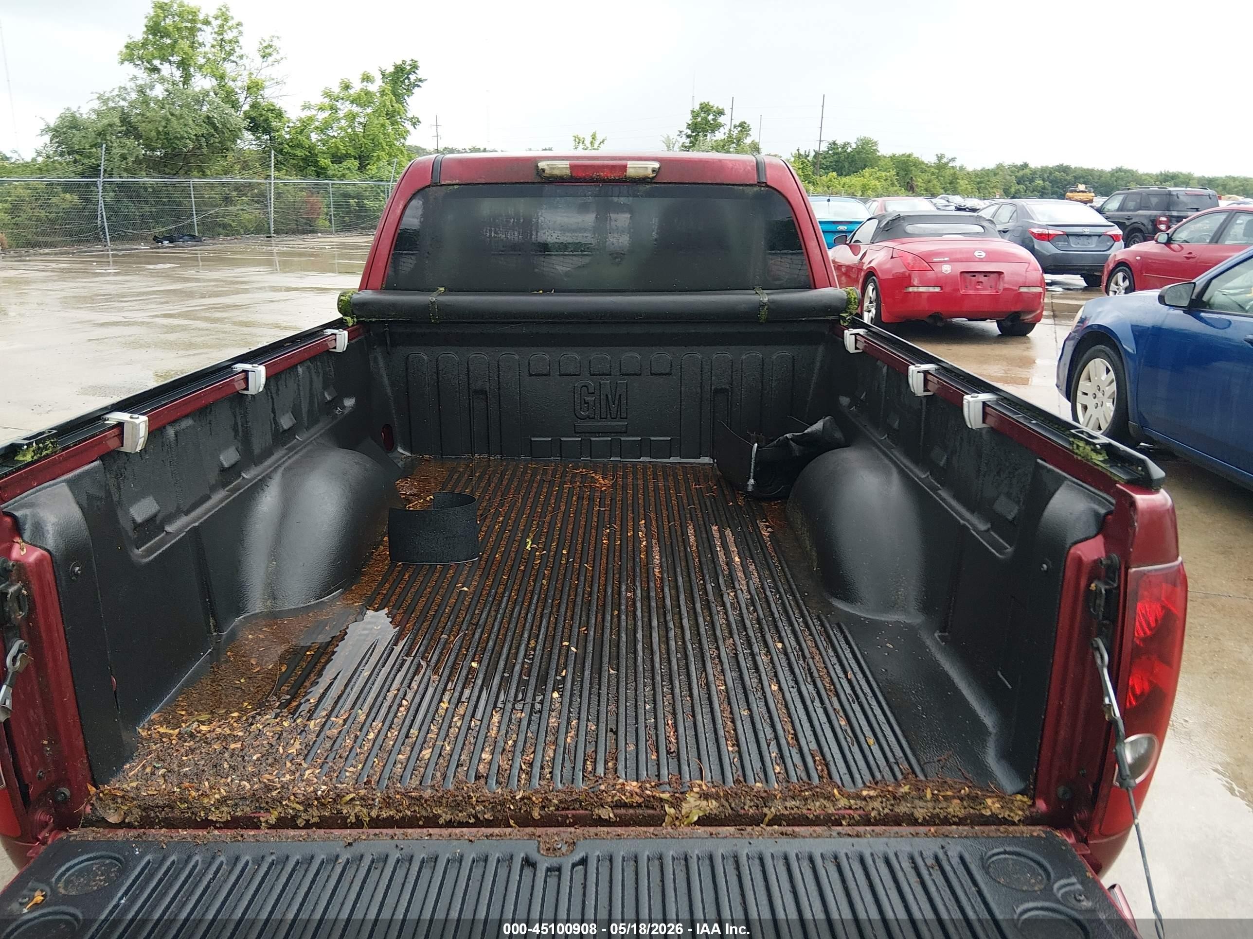 2010 Chevrolet Colorado 1lt Red vin: 1GCESCD98A8130816