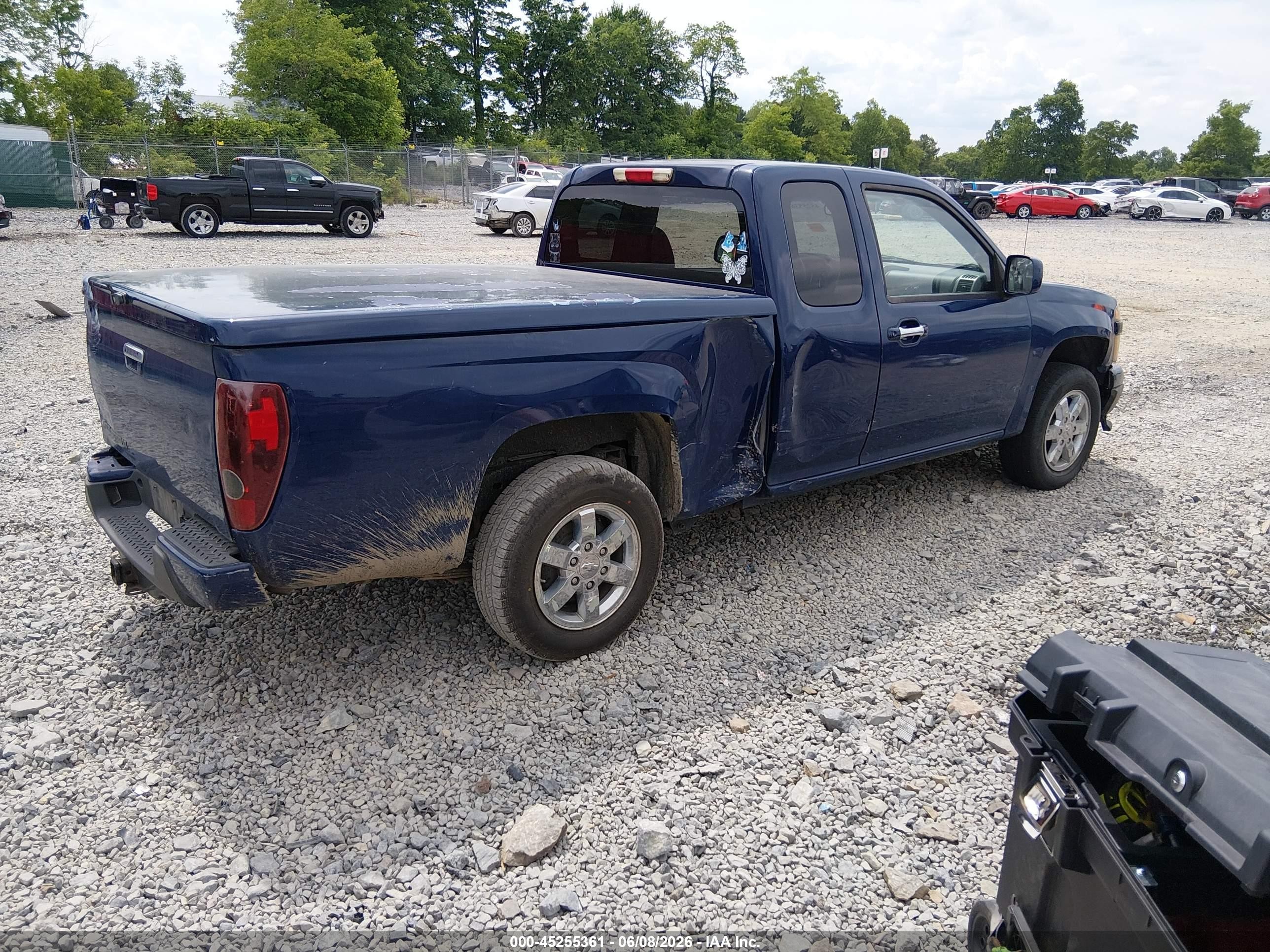 2010 Chevrolet Colorado 1lt Blue vin: 1GCESCDE0A8147672