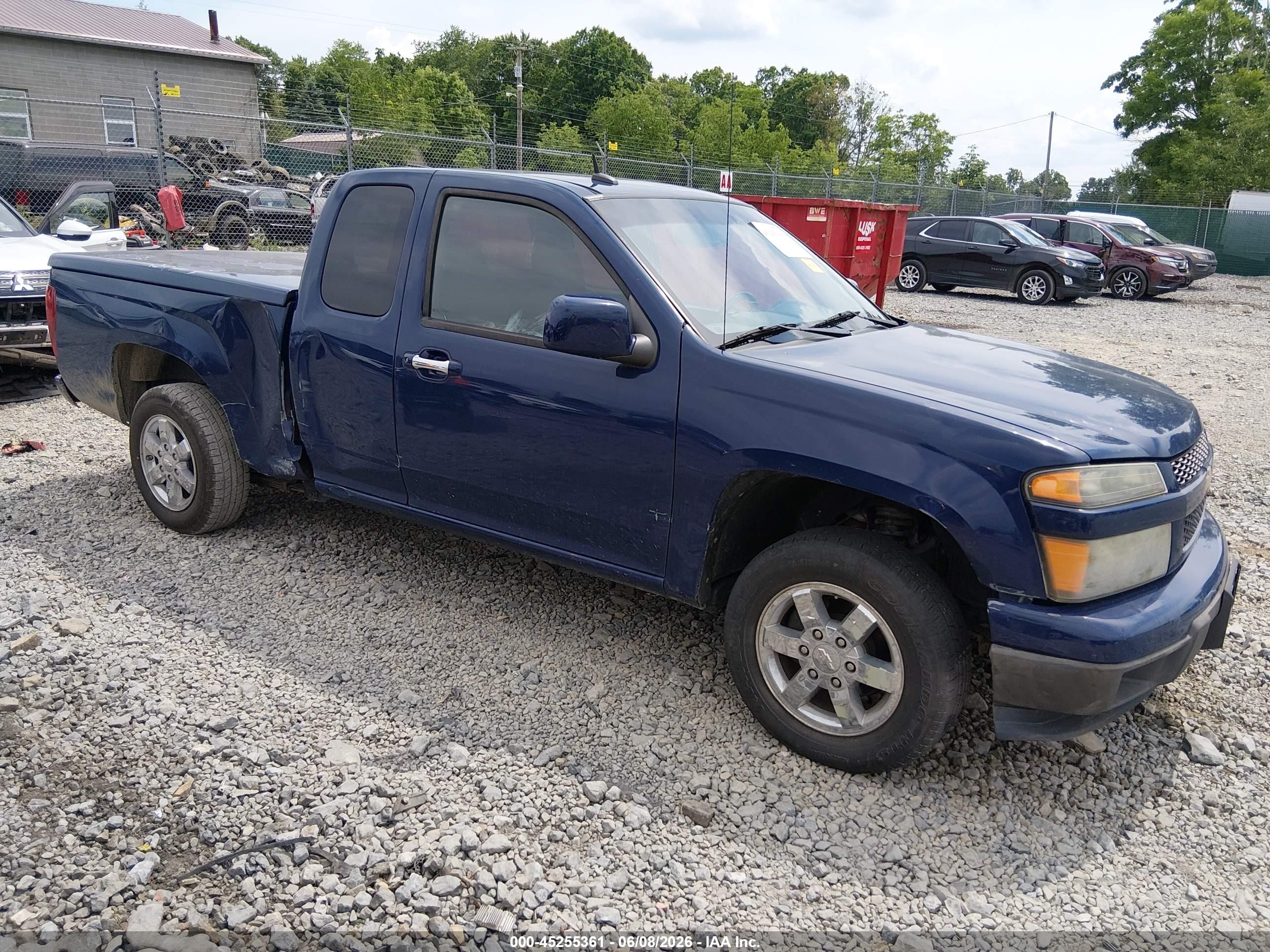 2010 Chevrolet Colorado 1lt Blue vin: 1GCESCDE0A8147672