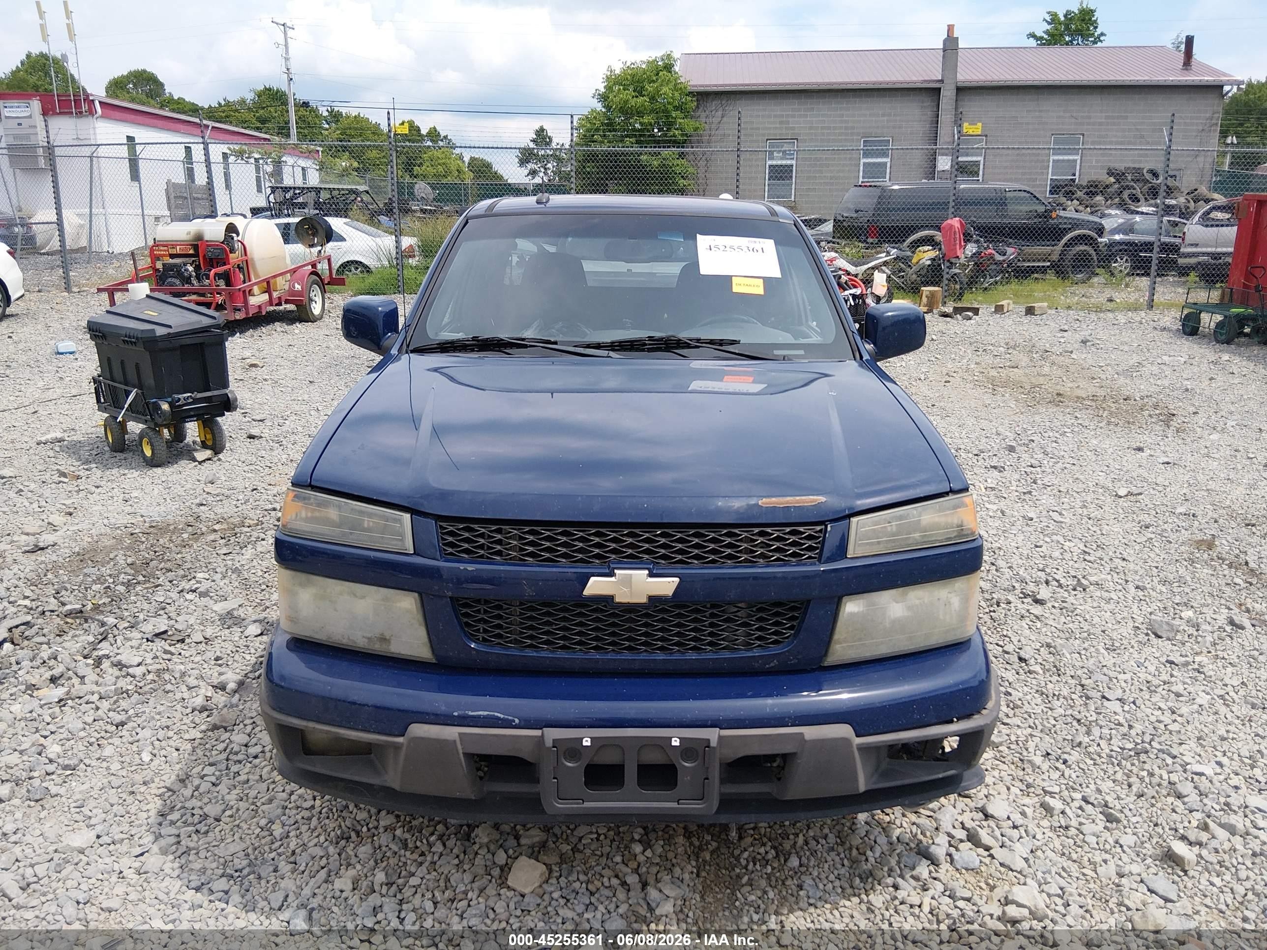 2010 Chevrolet Colorado 1lt Blue vin: 1GCESCDE0A8147672
