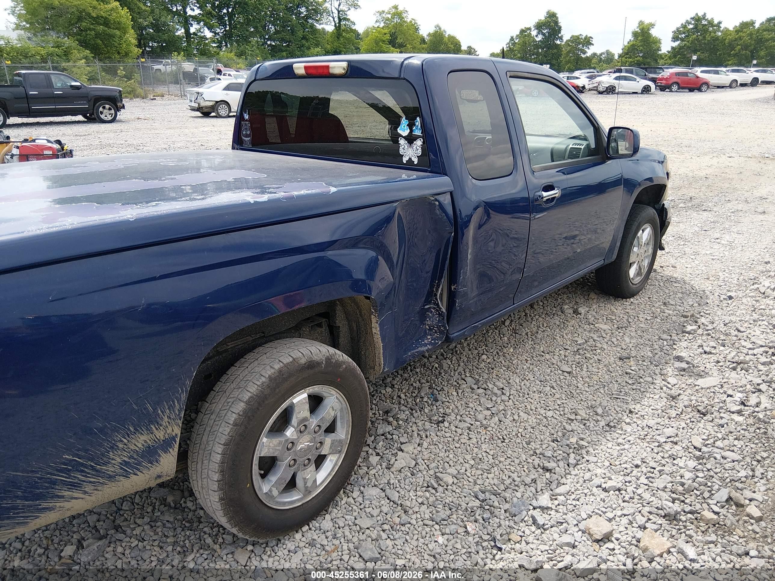 2010 Chevrolet Colorado 1lt Blue vin: 1GCESCDE0A8147672