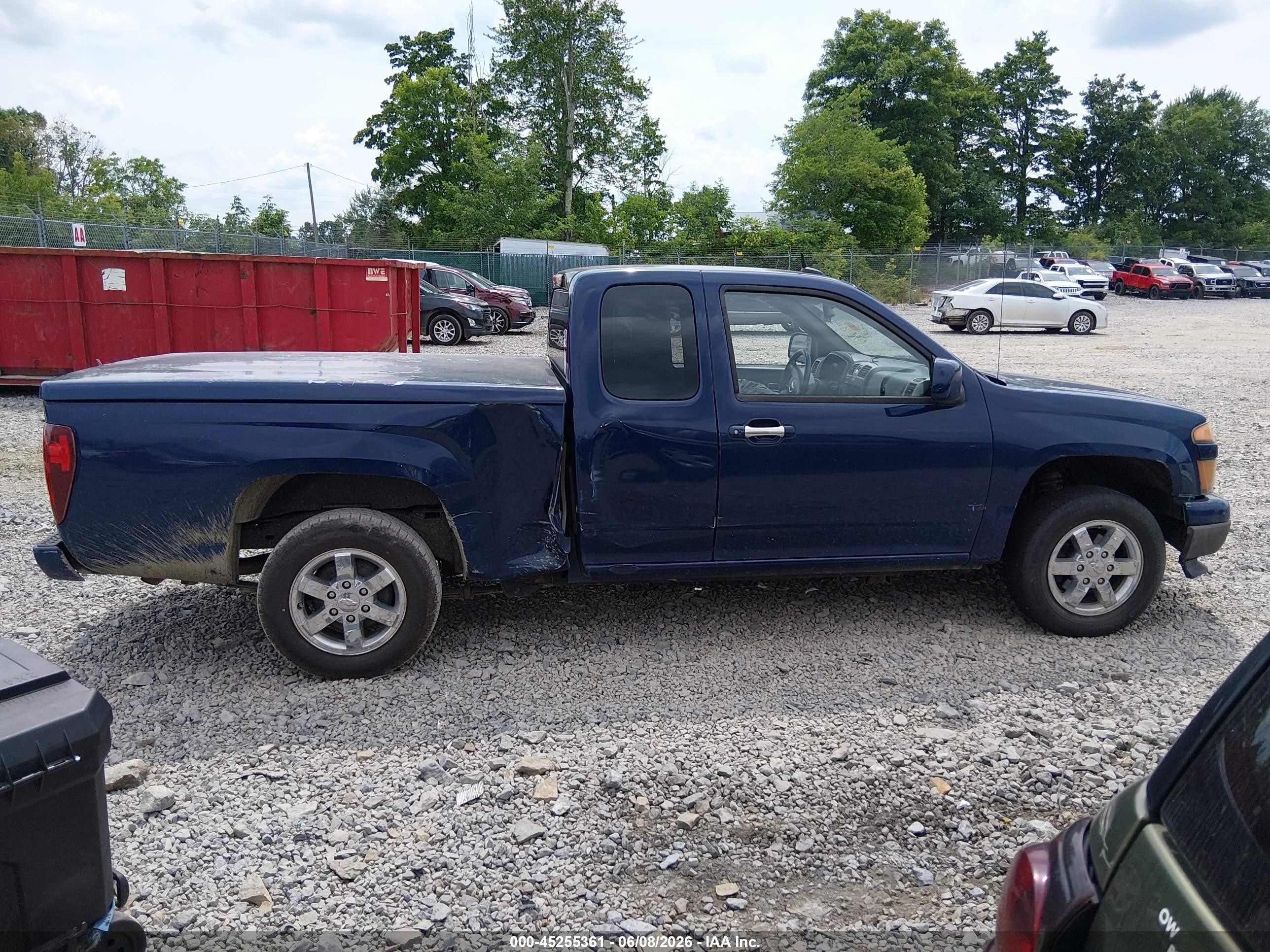 2010 Chevrolet Colorado 1lt Blue vin: 1GCESCDE0A8147672