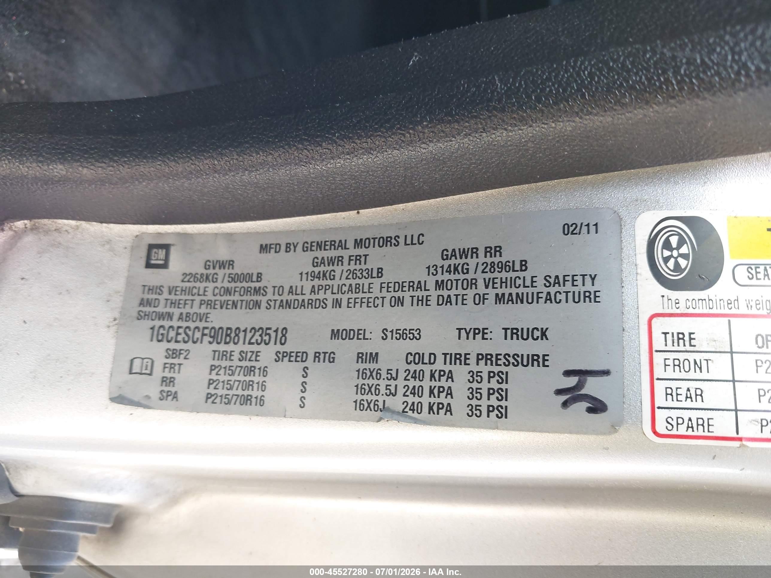 2011 Chevrolet Colorado 1lt Silver vin: 1GCESCF90B8123518