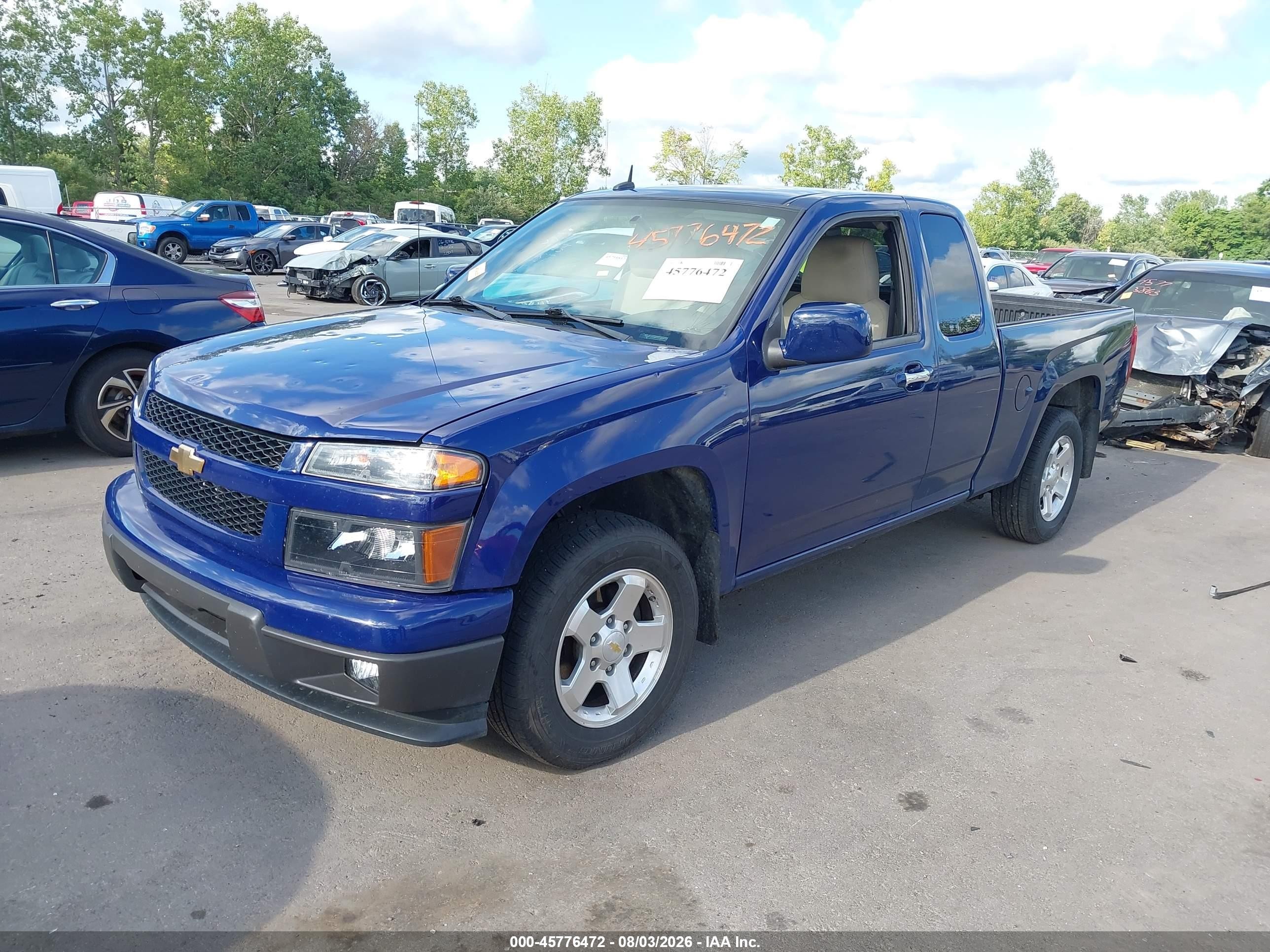 2011 Chevrolet Colorado 1lt Blue vin: 1GCESCF91B8108588