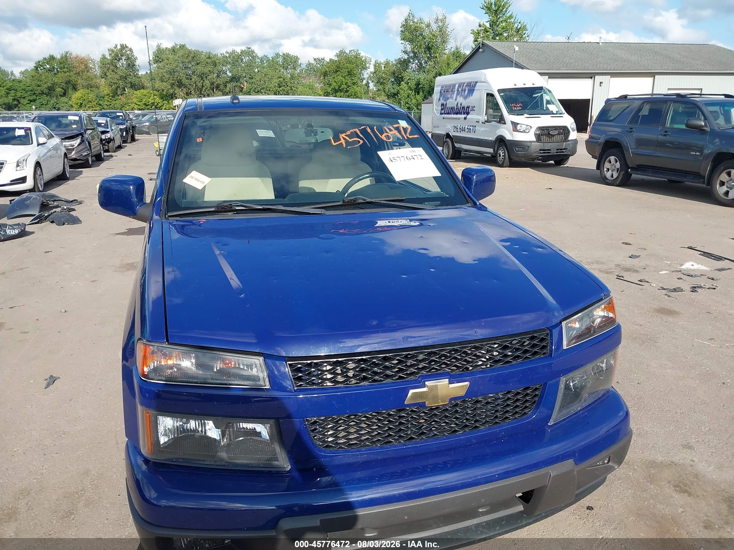 2011 Chevrolet Colorado 1lt Blue vin: 1GCESCF91B8108588