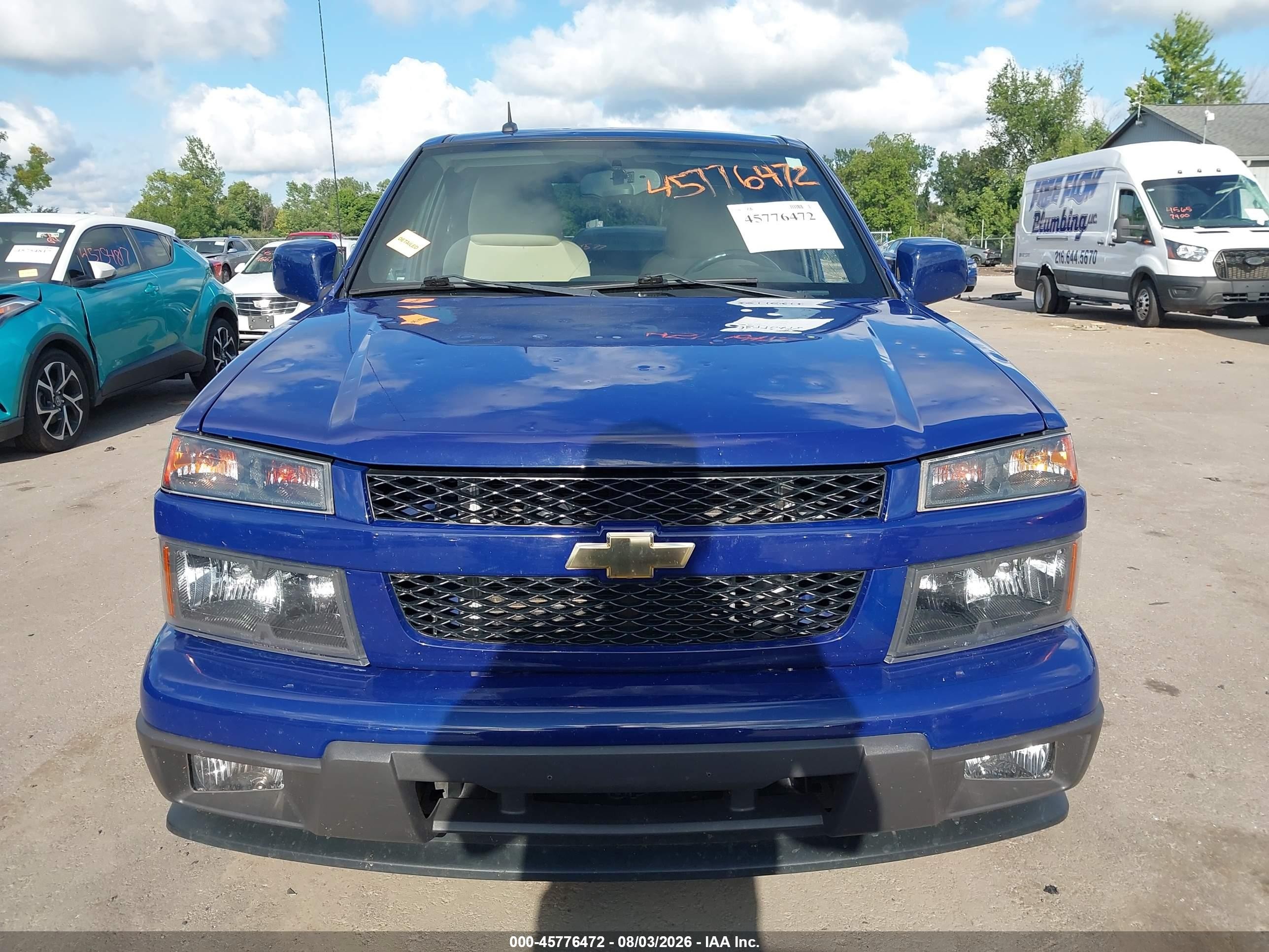 2011 Chevrolet Colorado 1lt Blue vin: 1GCESCF91B8108588