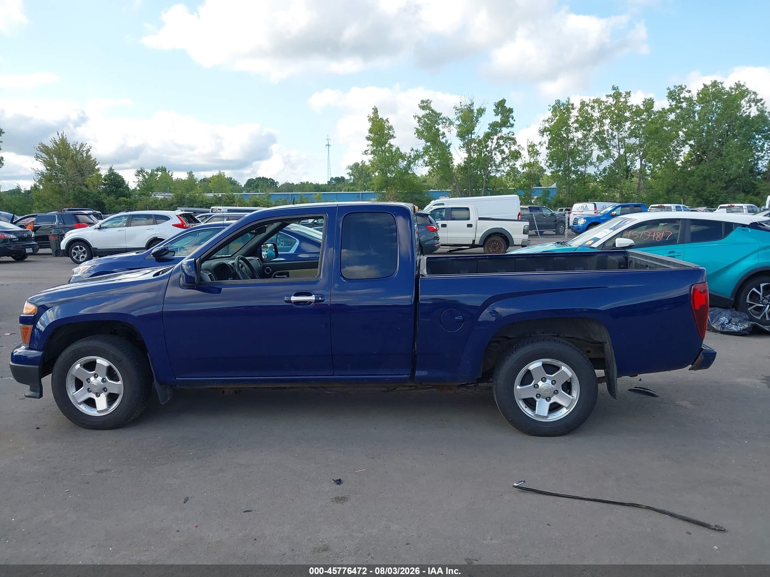 2011 Chevrolet Colorado 1lt Blue vin: 1GCESCF91B8108588