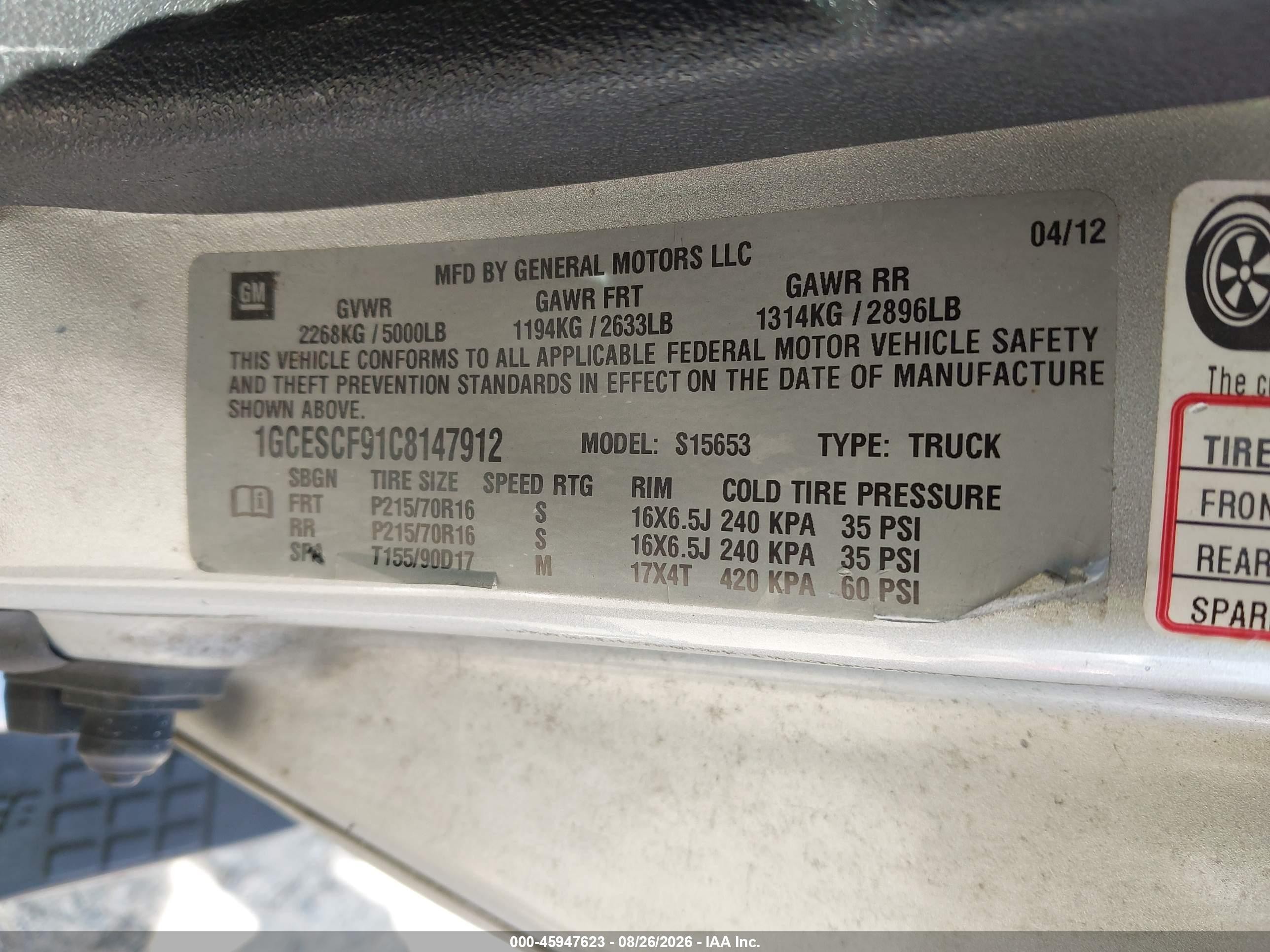 2012 Chevrolet Colorado Lt W/1lt Silver vin: 1GCESCF91C8147912
