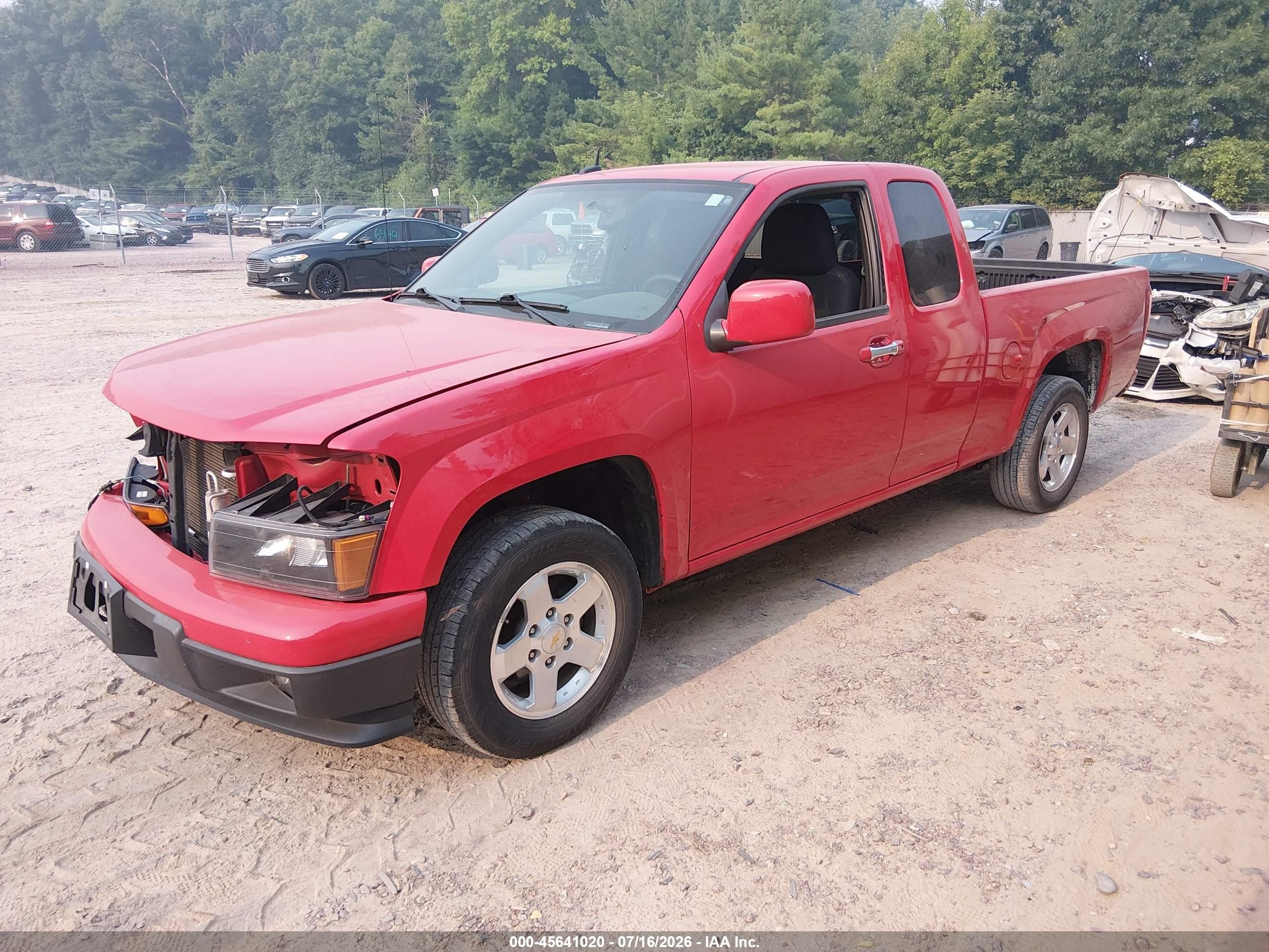 2011 Chevrolet Colorado 1lt Red vin: 1GCESCF94B8124929
