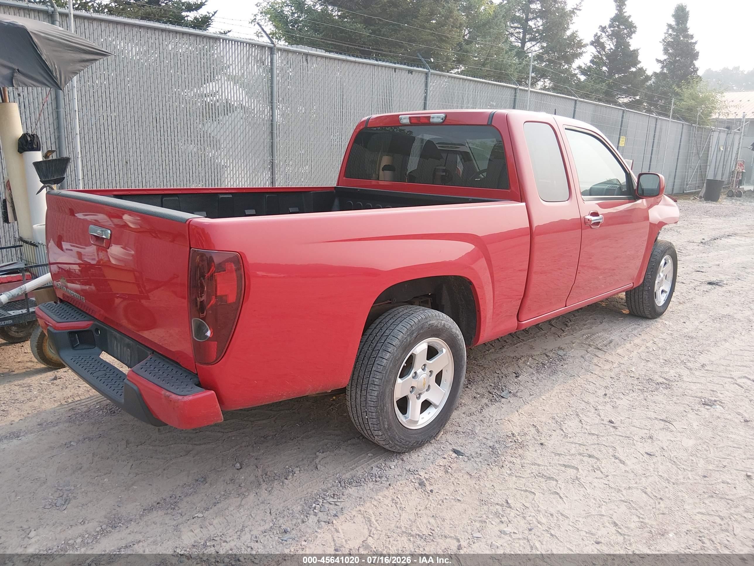 2011 Chevrolet Colorado 1lt Red vin: 1GCESCF94B8124929