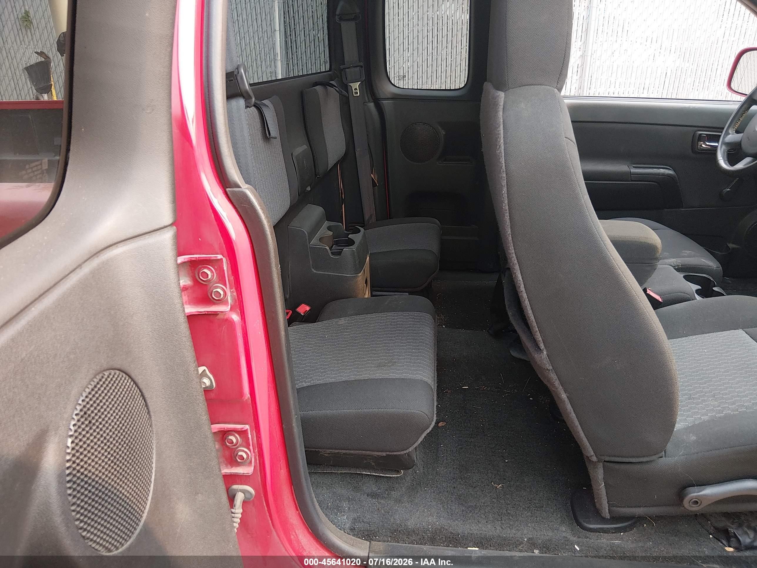 2011 Chevrolet Colorado 1lt Red vin: 1GCESCF94B8124929