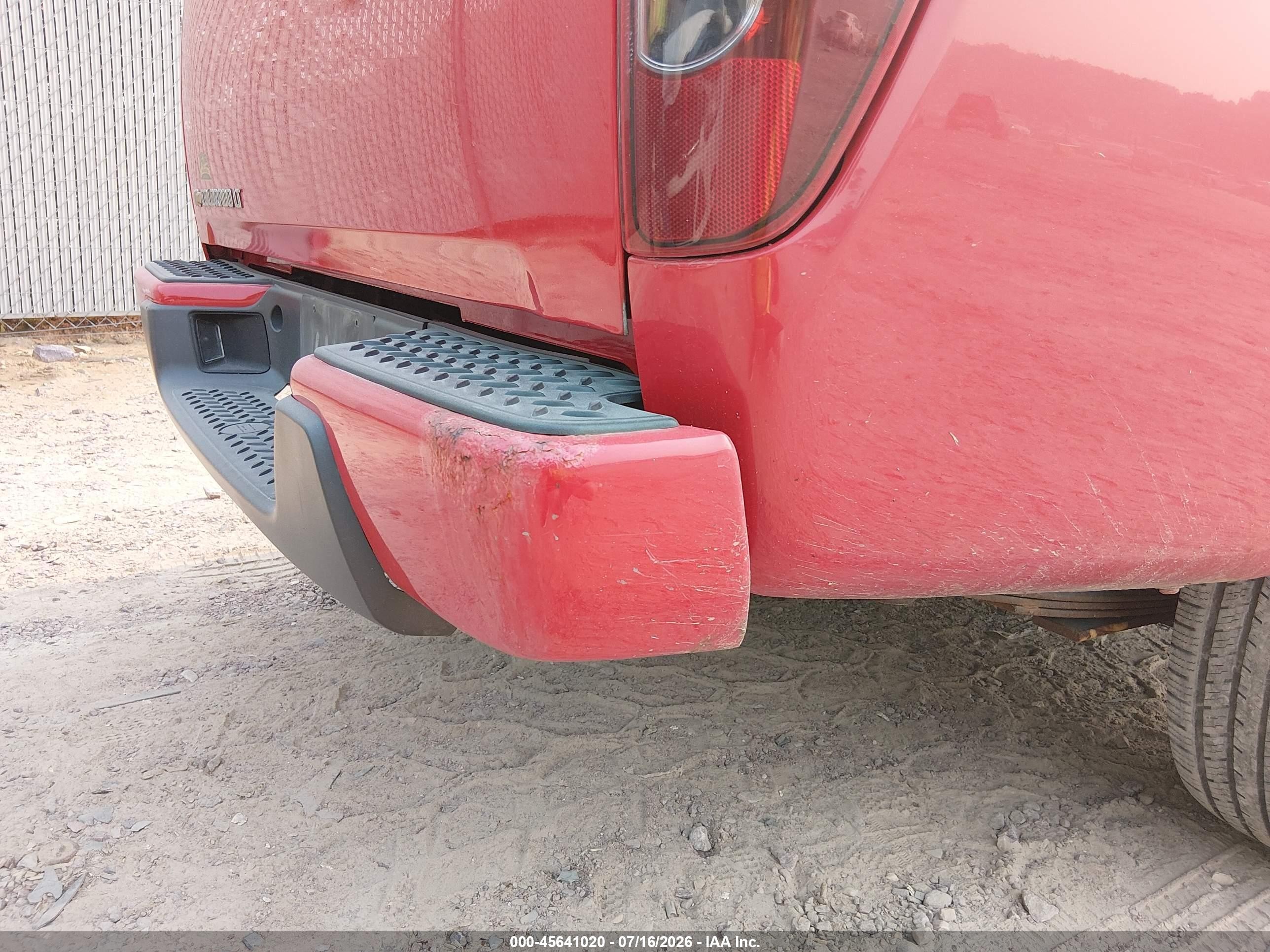 2011 Chevrolet Colorado 1lt Red vin: 1GCESCF94B8124929