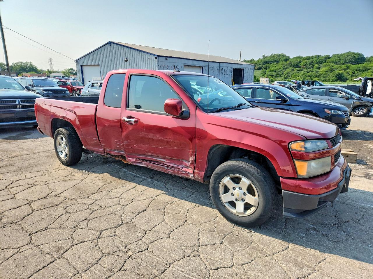 2011 Chevrolet Colorado Lt Burgundy vin: 1GCESCFE8B8107533