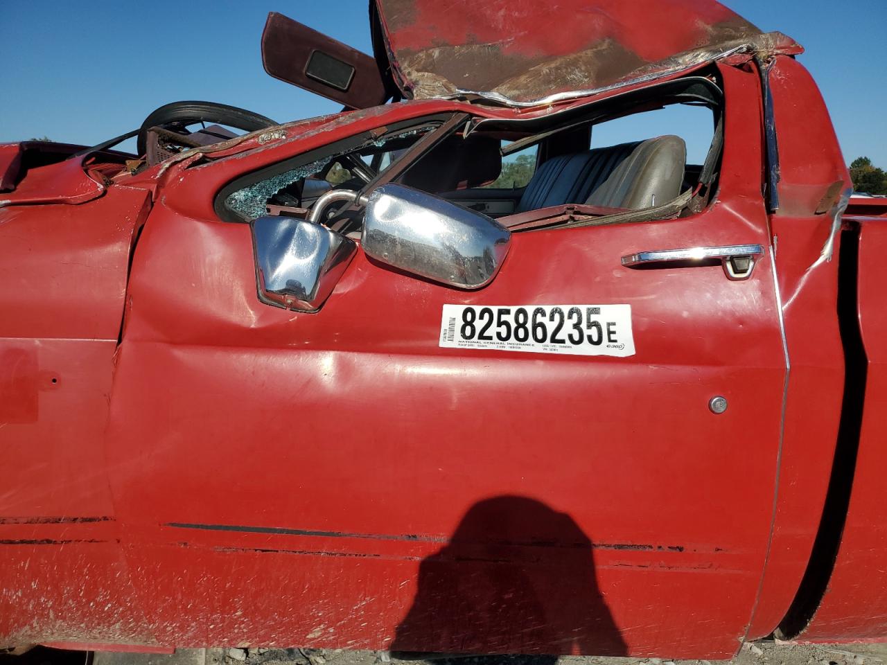 1987 Chevrolet V10 Red vin: 1GCEV14KXHF363861
