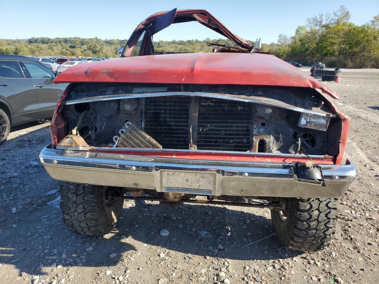 1987 Chevrolet V10 Red vin: 1GCEV14KXHF363861