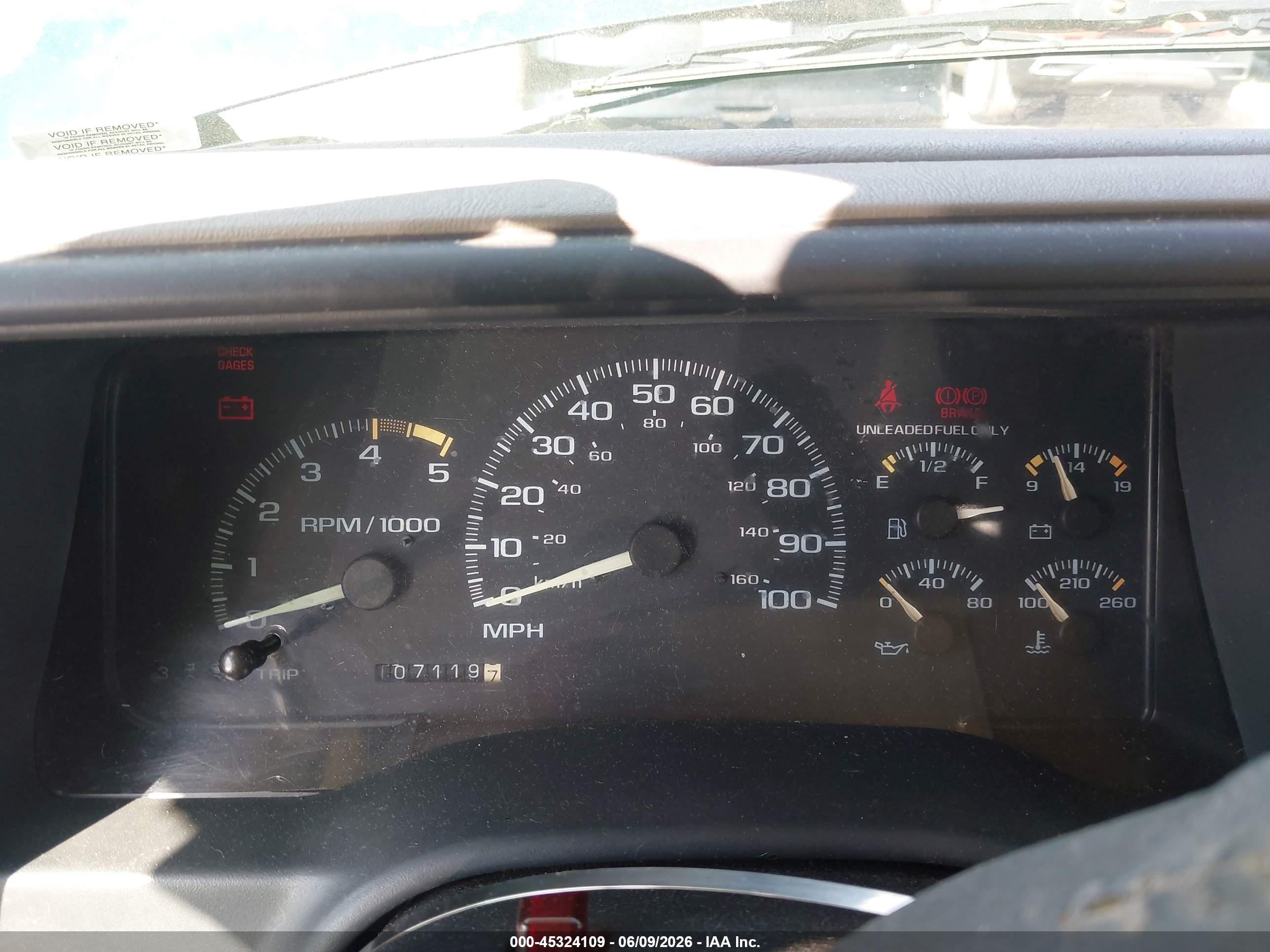 1995 Chevrolet Gmt-400 C2500 Green vin: 1GCFC24K1SZ147709