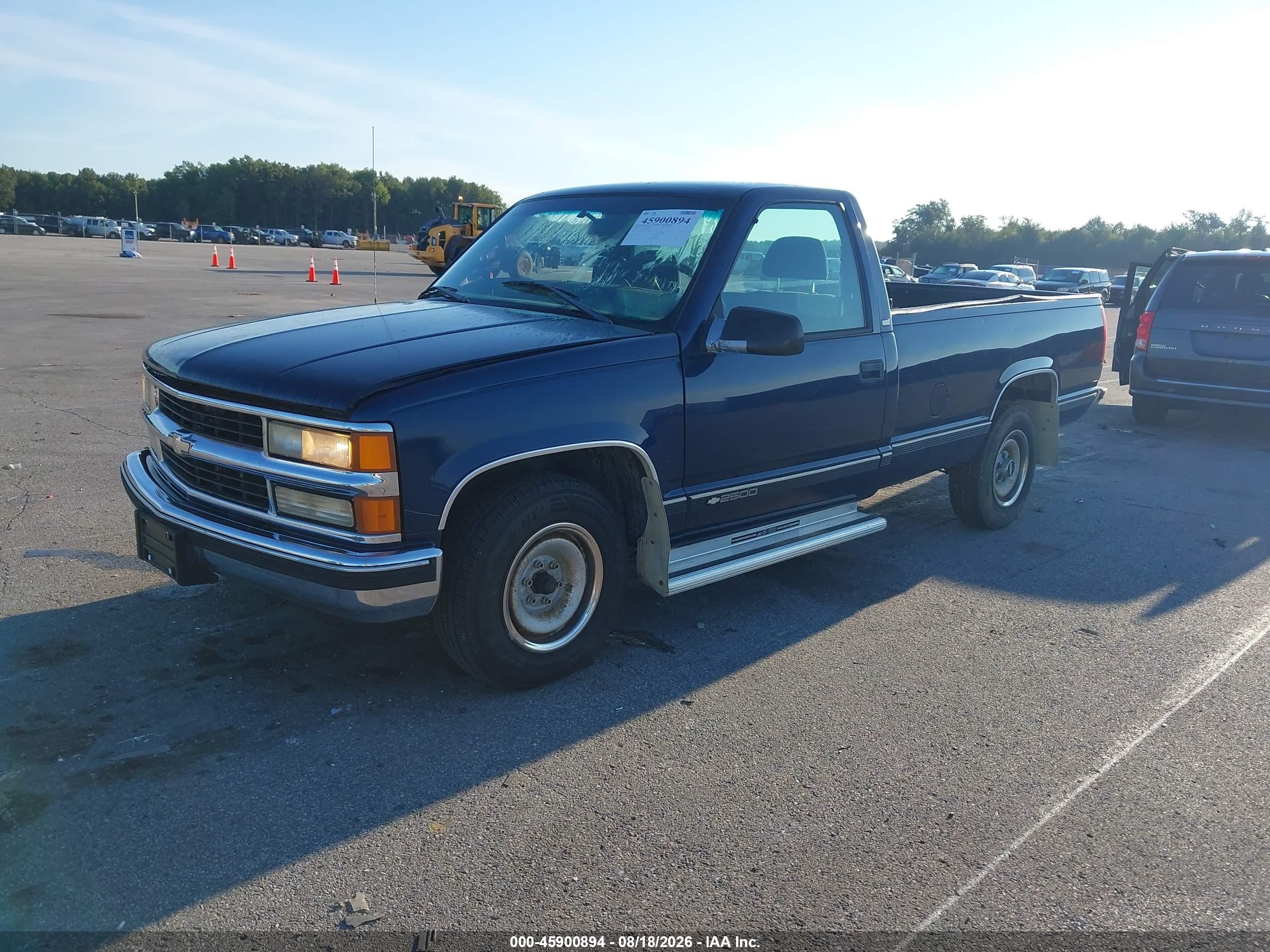 1998 Chevrolet C/k 2500 Hd Fleetside Blue vin: 1GCFC24R1WZ144988