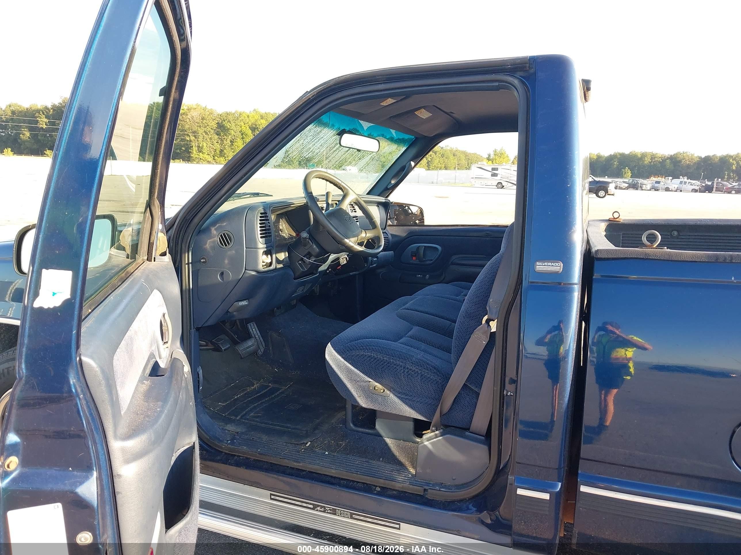 1998 Chevrolet C/k 2500 Hd Fleetside Blue vin: 1GCFC24R1WZ144988