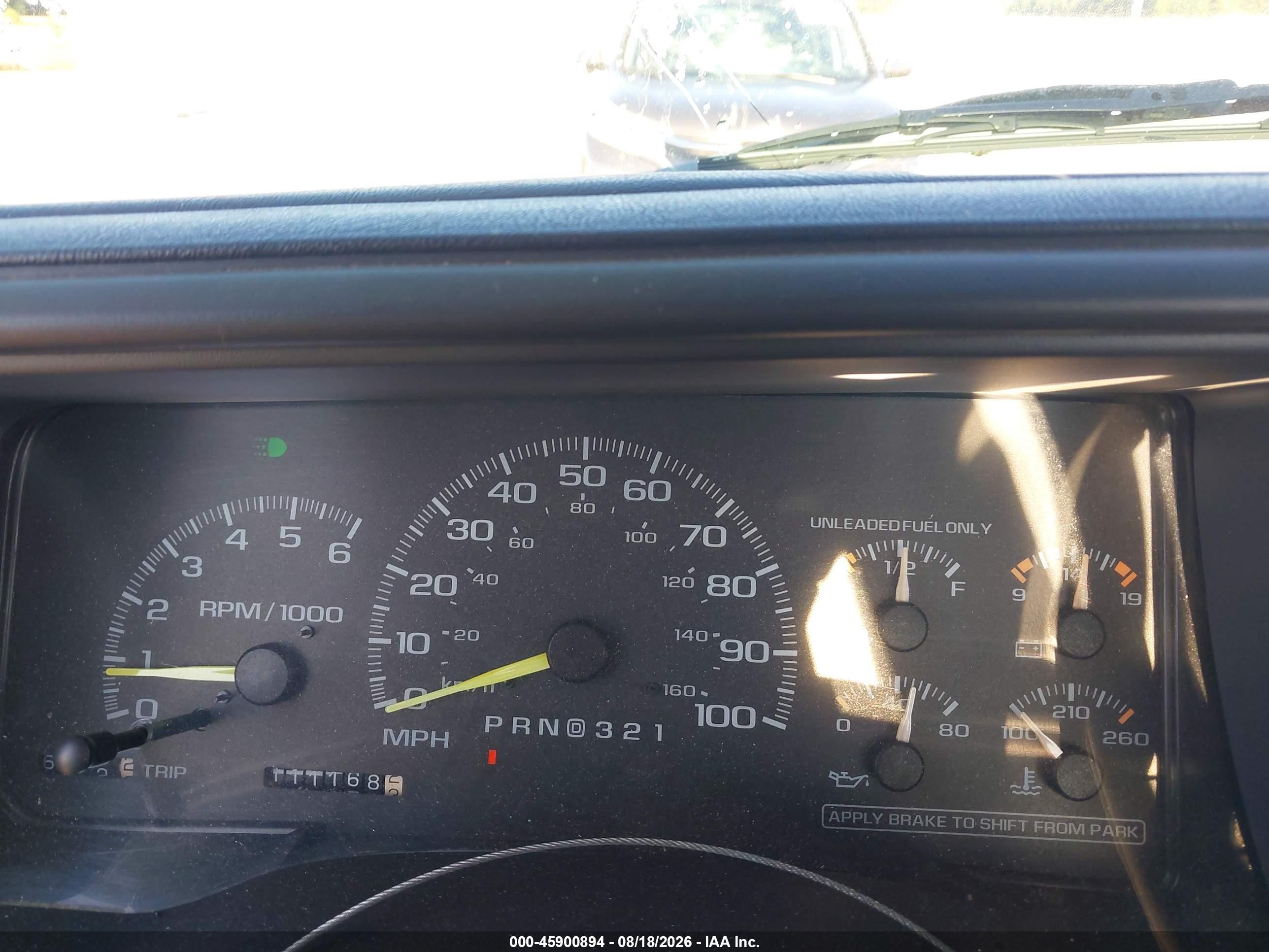 1998 Chevrolet C/k 2500 Hd Fleetside Blue vin: 1GCFC24R1WZ144988