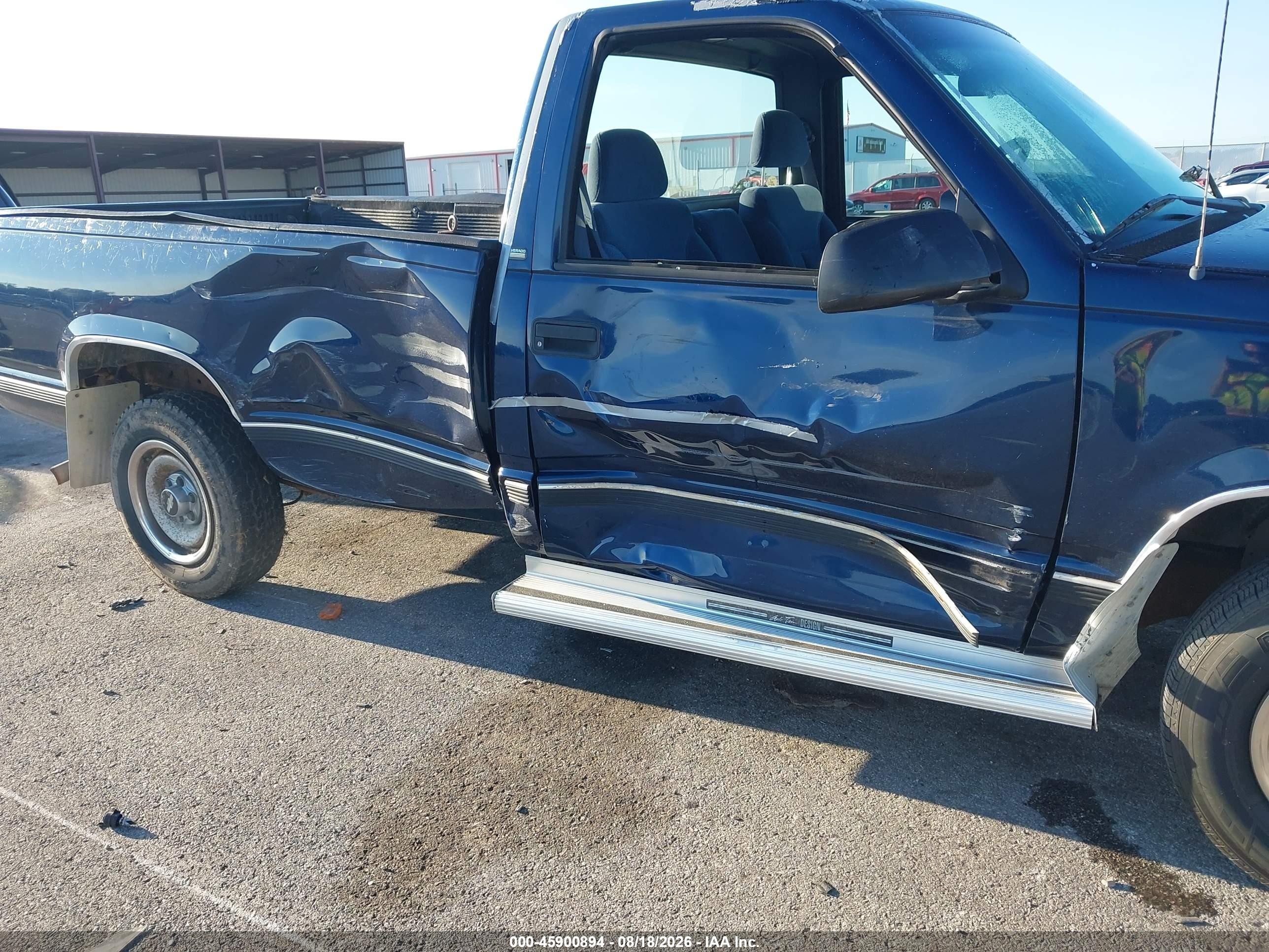 1998 Chevrolet C/k 2500 Hd Fleetside Blue vin: 1GCFC24R1WZ144988