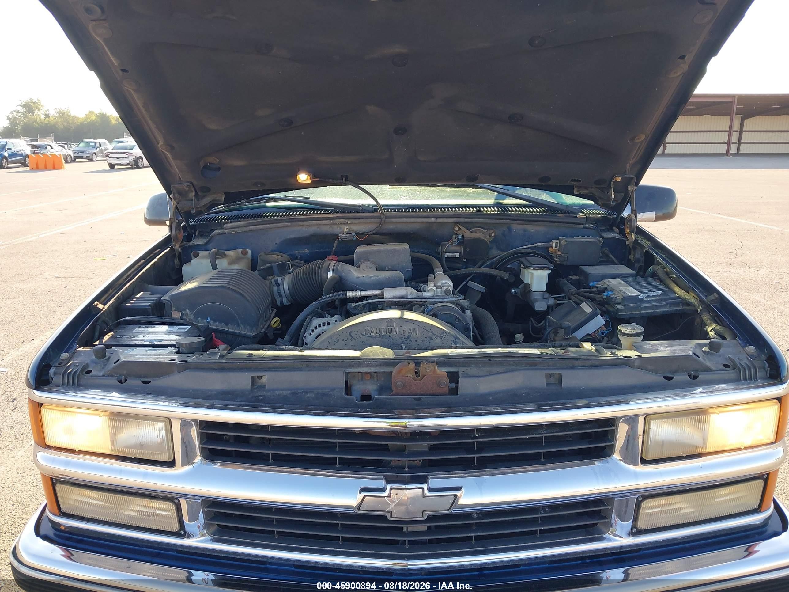 1998 Chevrolet C/k 2500 Hd Fleetside Blue vin: 1GCFC24R1WZ144988