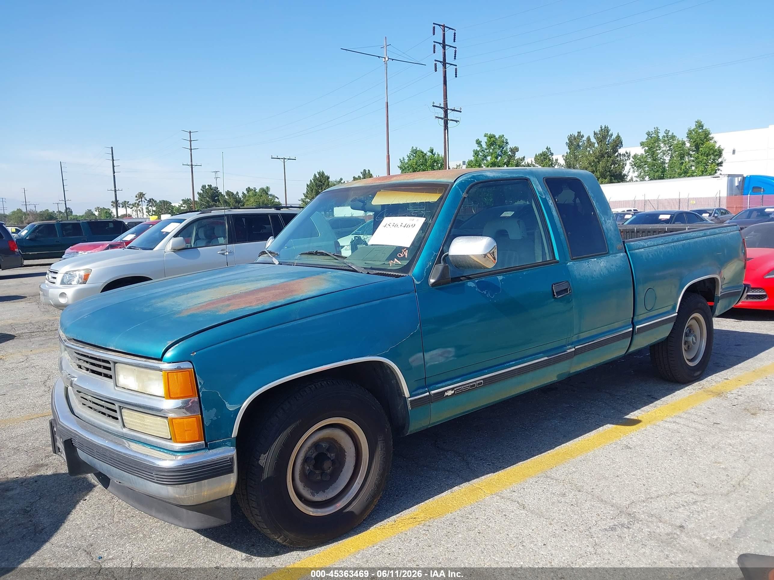 1994 Chevrolet Gmt-400 C2500 Green vin: 1GCFC29K0RE314152