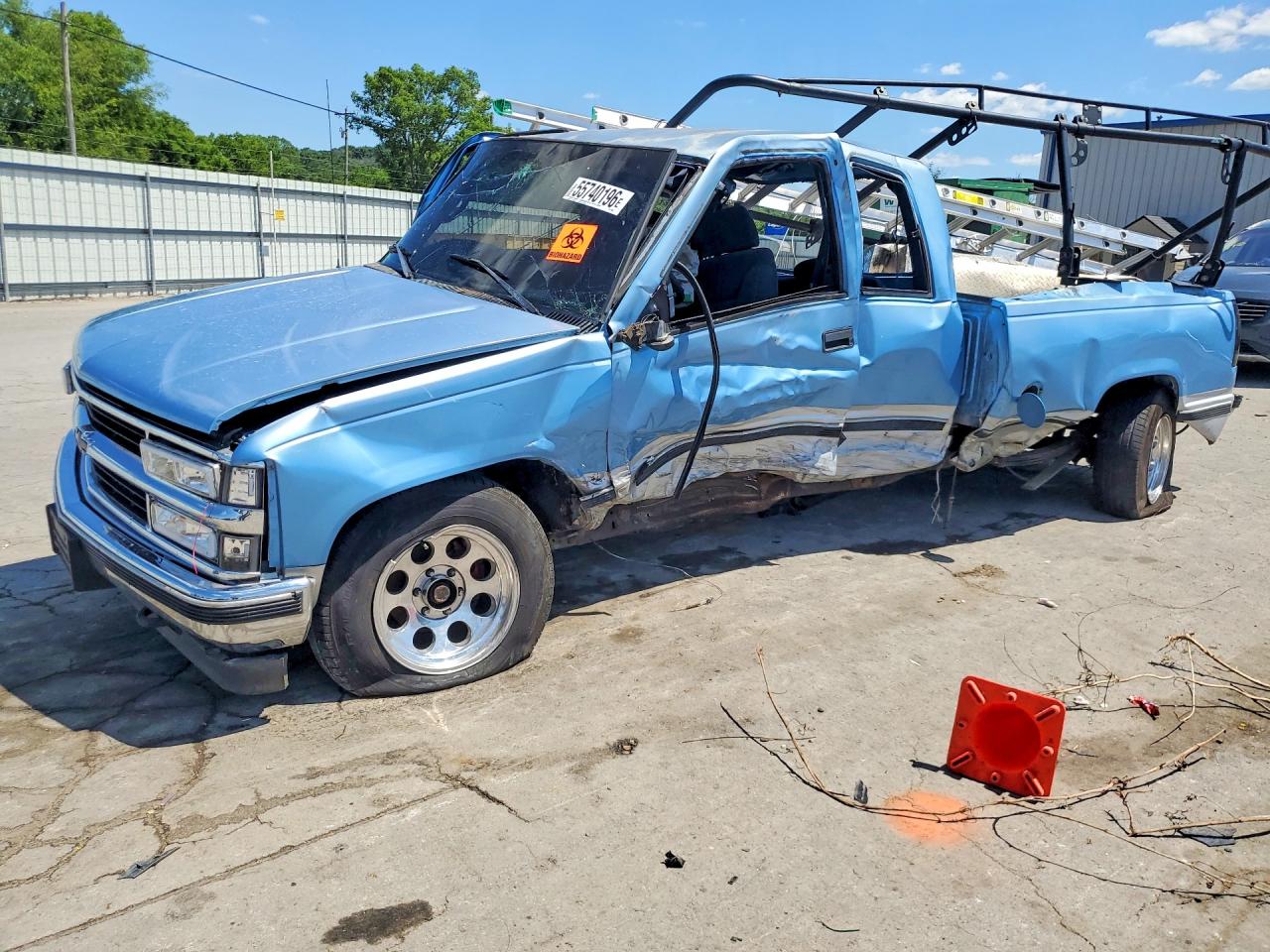 1997 Chevrolet Gmt-400 C2500 Blue vin: 1GCFC29R4VE193892