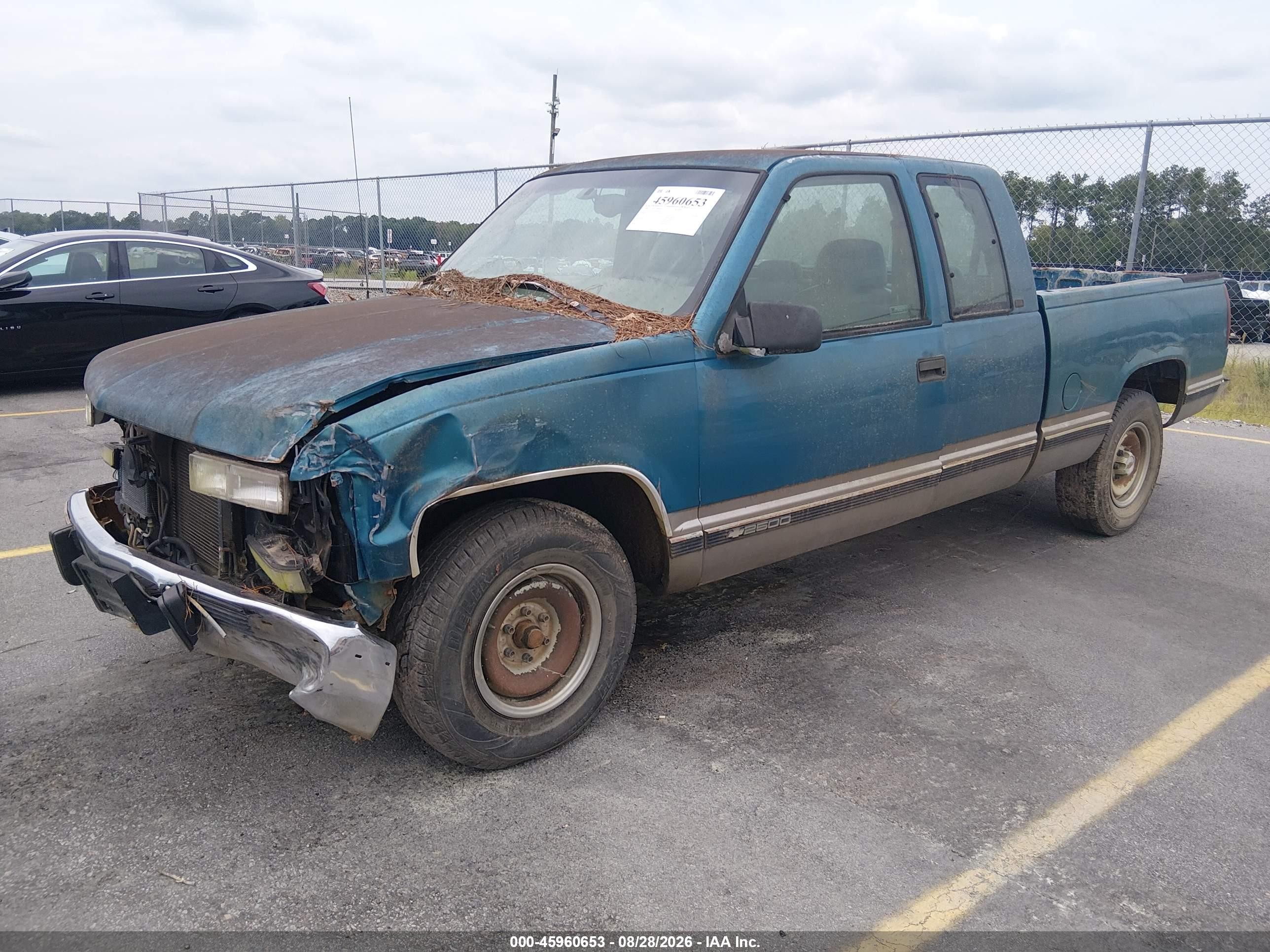 1998 Chevrolet C/k 2500 Fleetside Blue vin: 1GCFC29SXWE161999