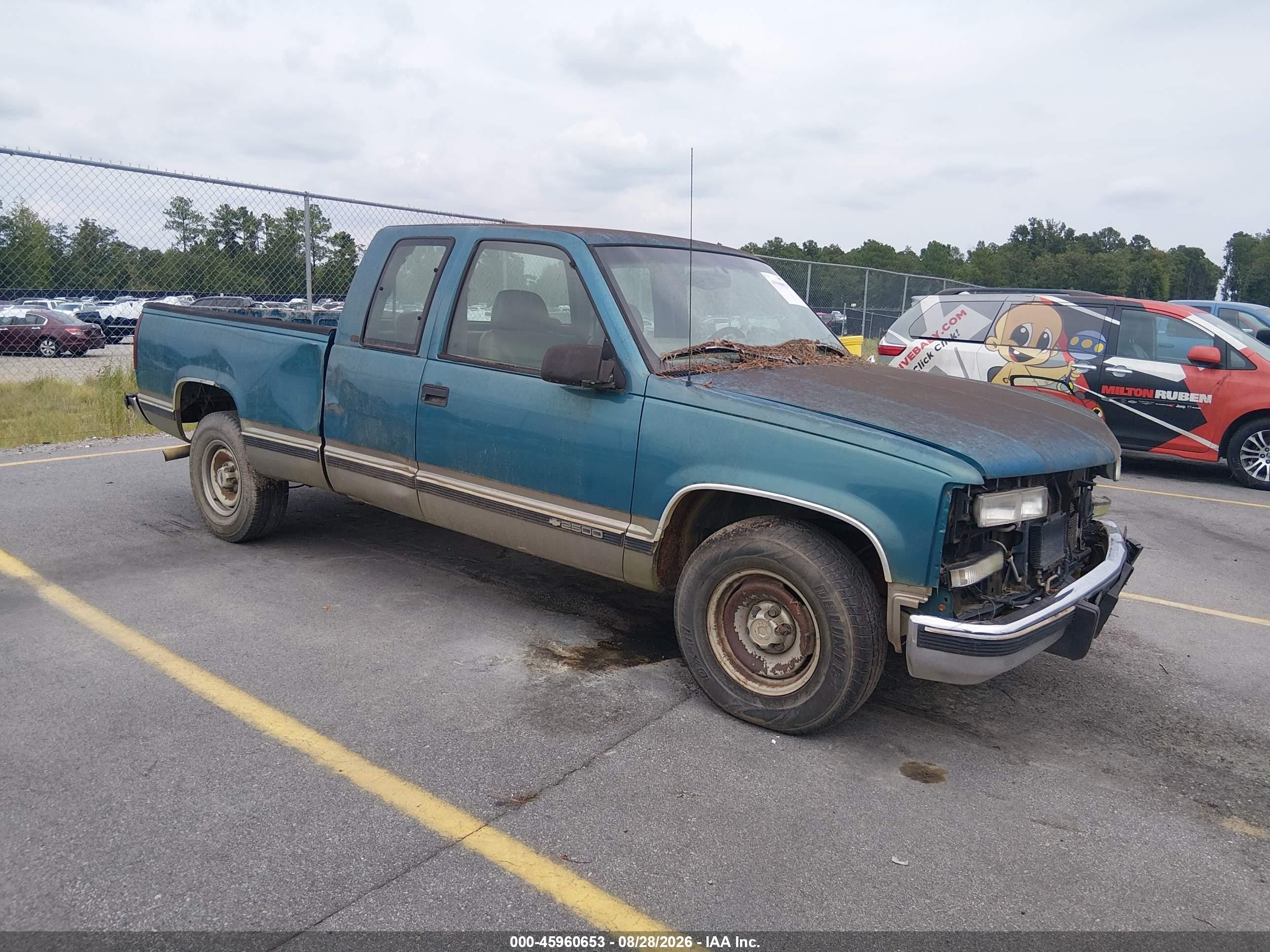 1998 Chevrolet C/k 2500 Fleetside Blue vin: 1GCFC29SXWE161999