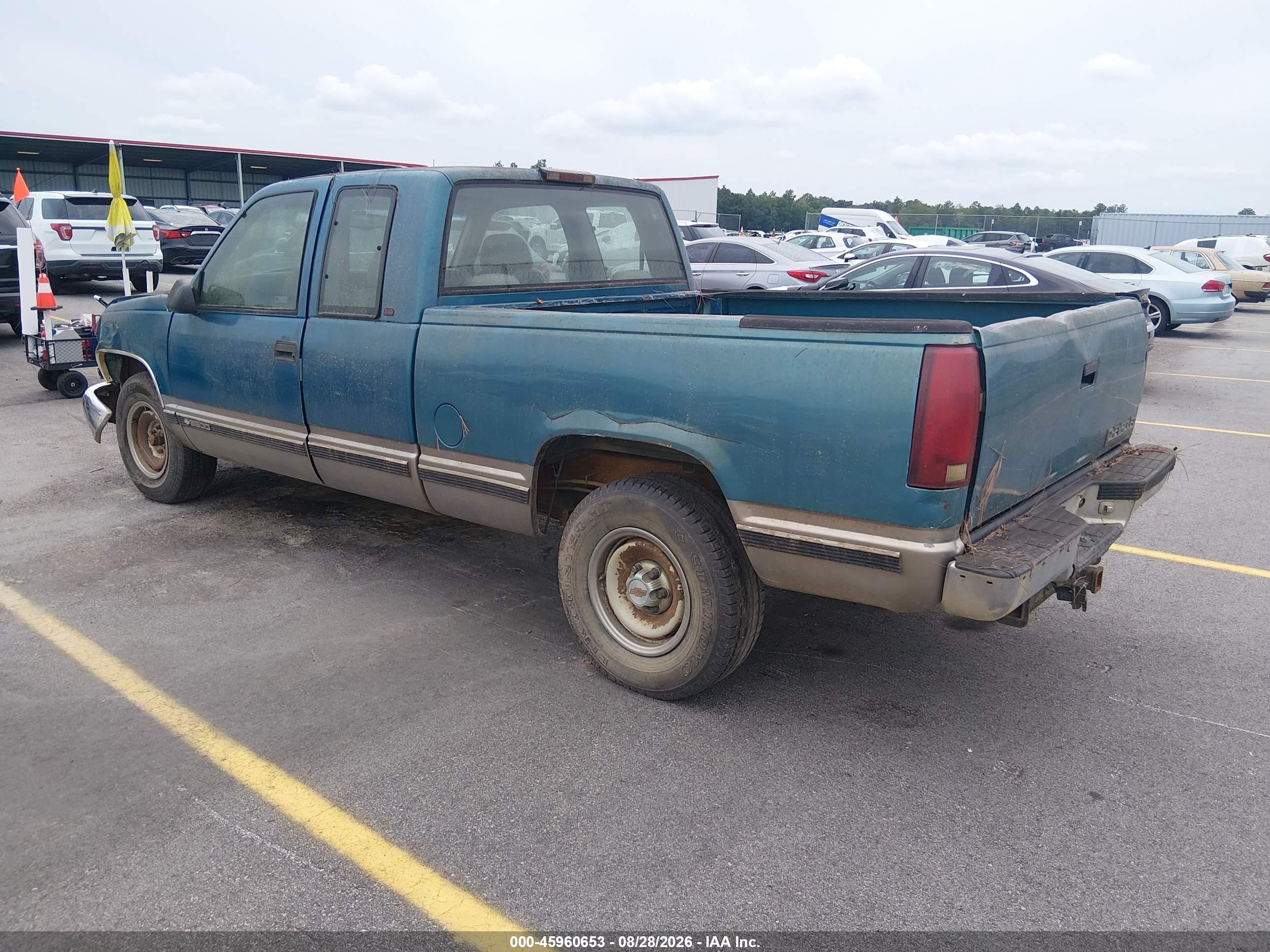 1998 Chevrolet C/k 2500 Fleetside Blue vin: 1GCFC29SXWE161999