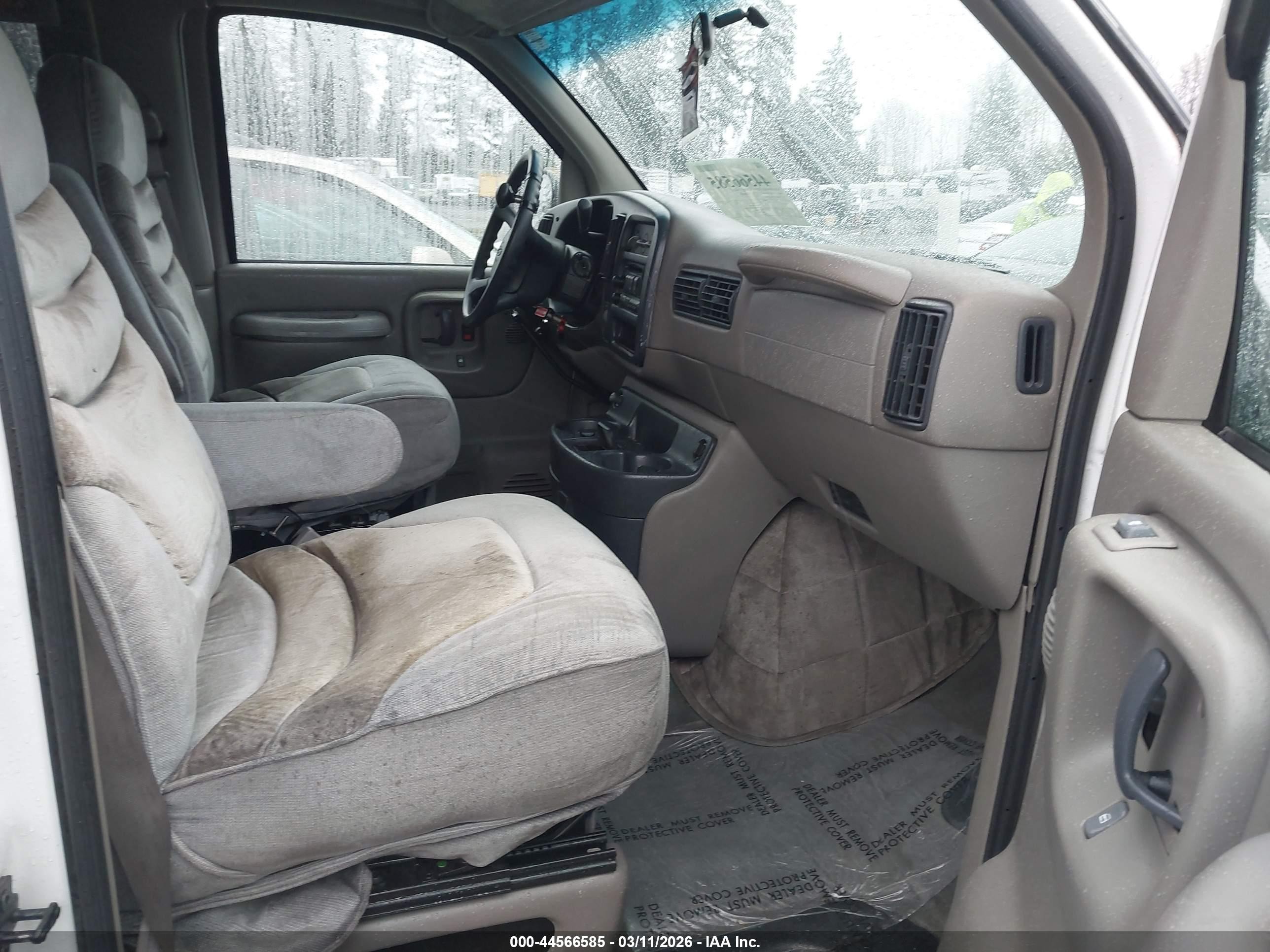 1999 Chevrolet Express   White vin: 1GCFG15R0X1082948
