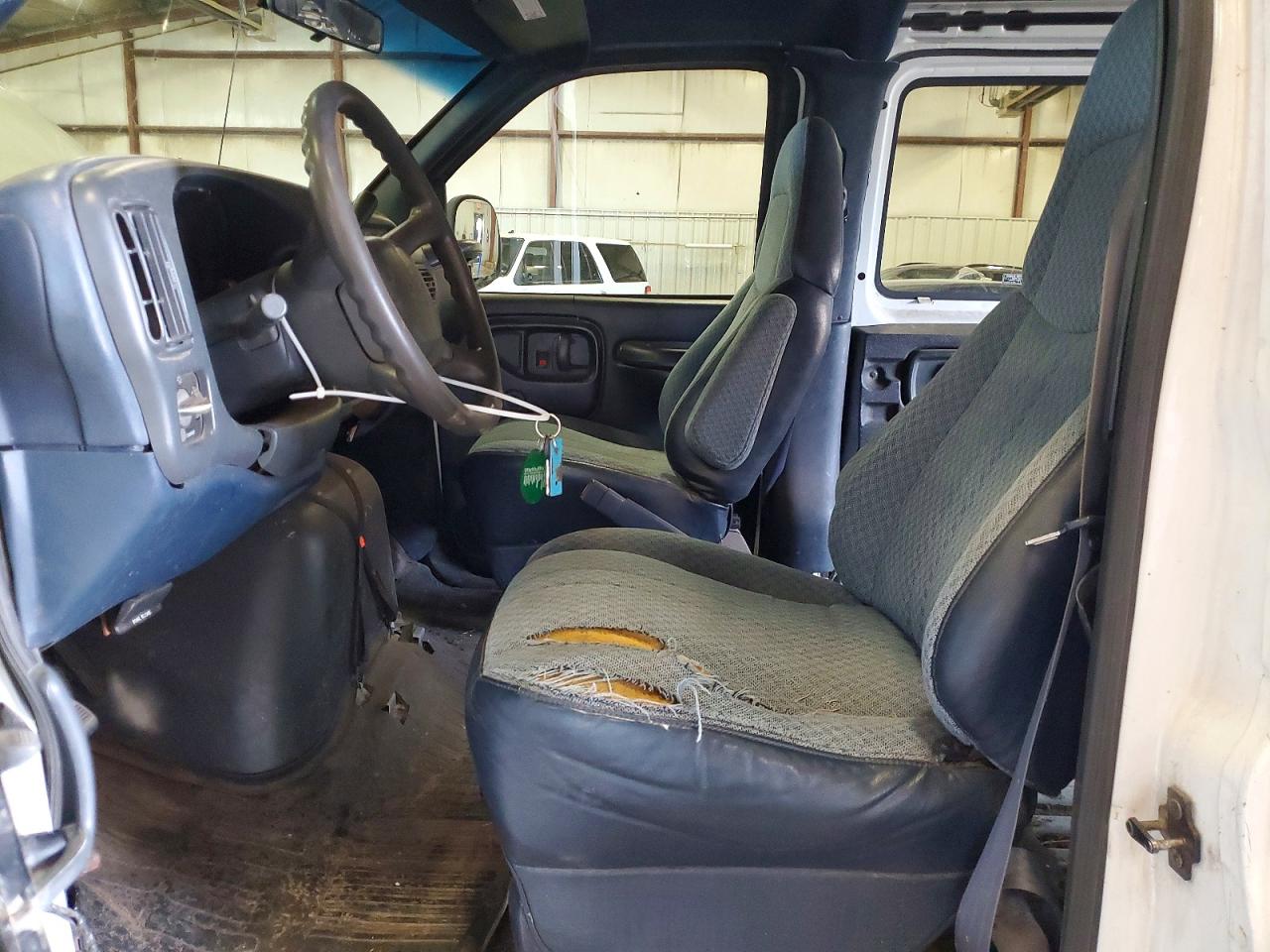 1999 Chevrolet Express G1500 White vin: 1GCFG15W6X1098514