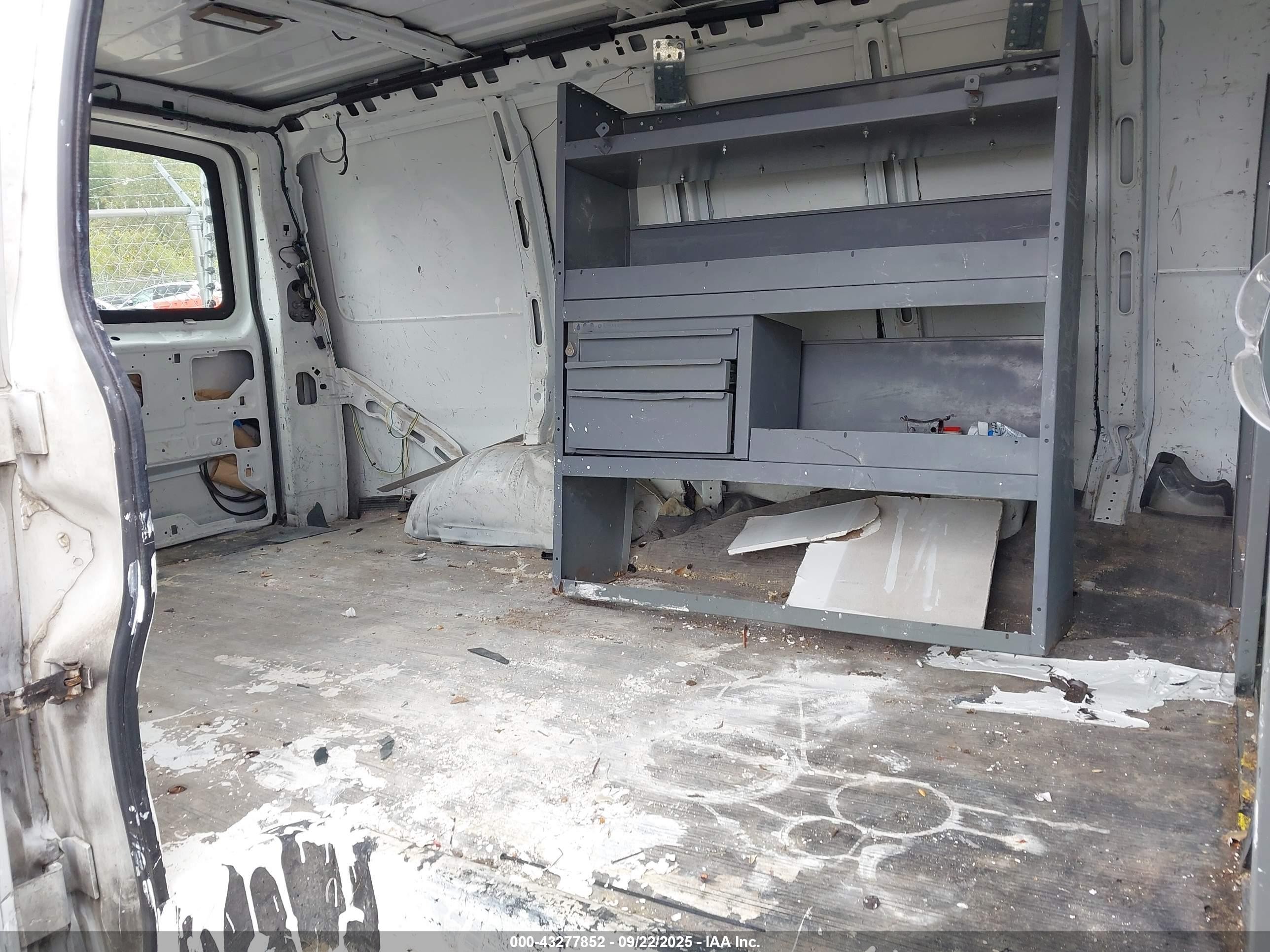 2008 Chevrolet Express Work Van White vin: 1GCFG15X081147748
