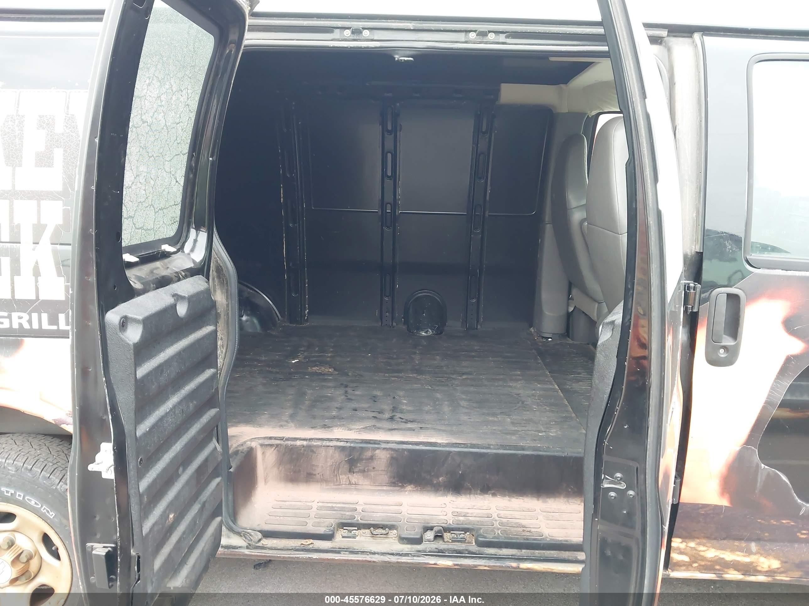 2006 Chevrolet Express Work Van Black vin: 1GCFG15X261104493