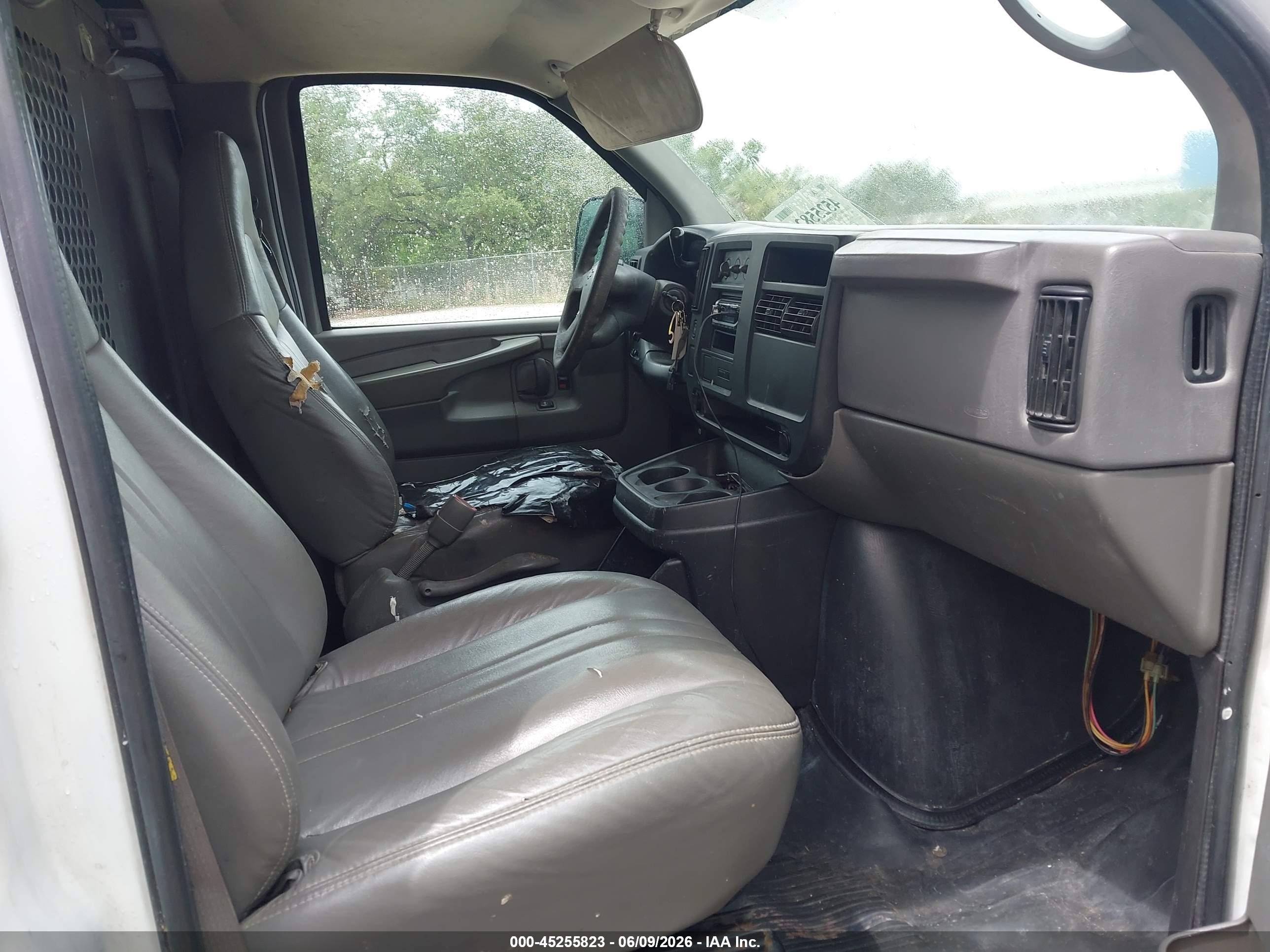 2006 Chevrolet Express Work Van White vin: 1GCFG15X361237182