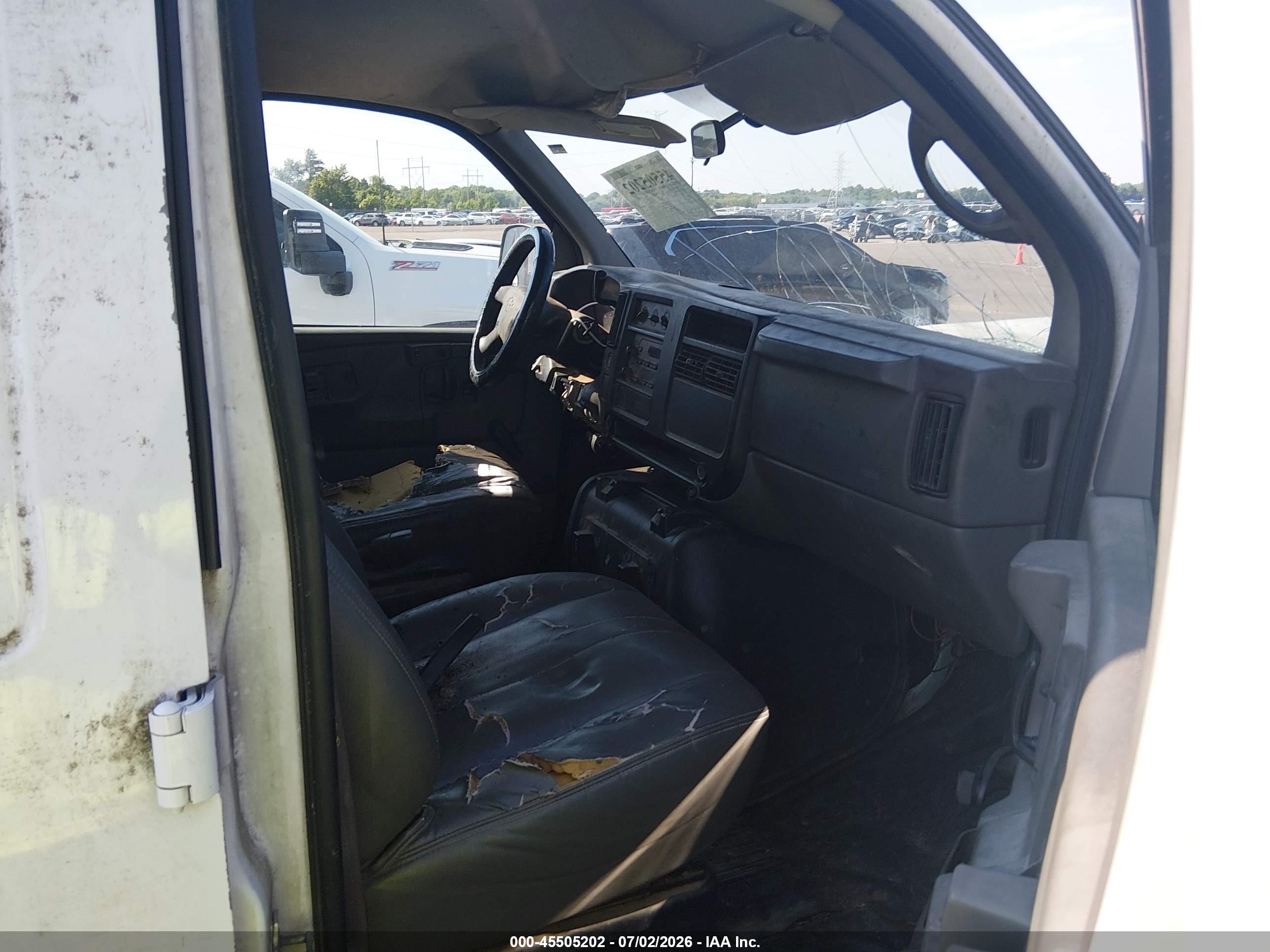 2006 Chevrolet Express Work Van White vin: 1GCFG15X661259855